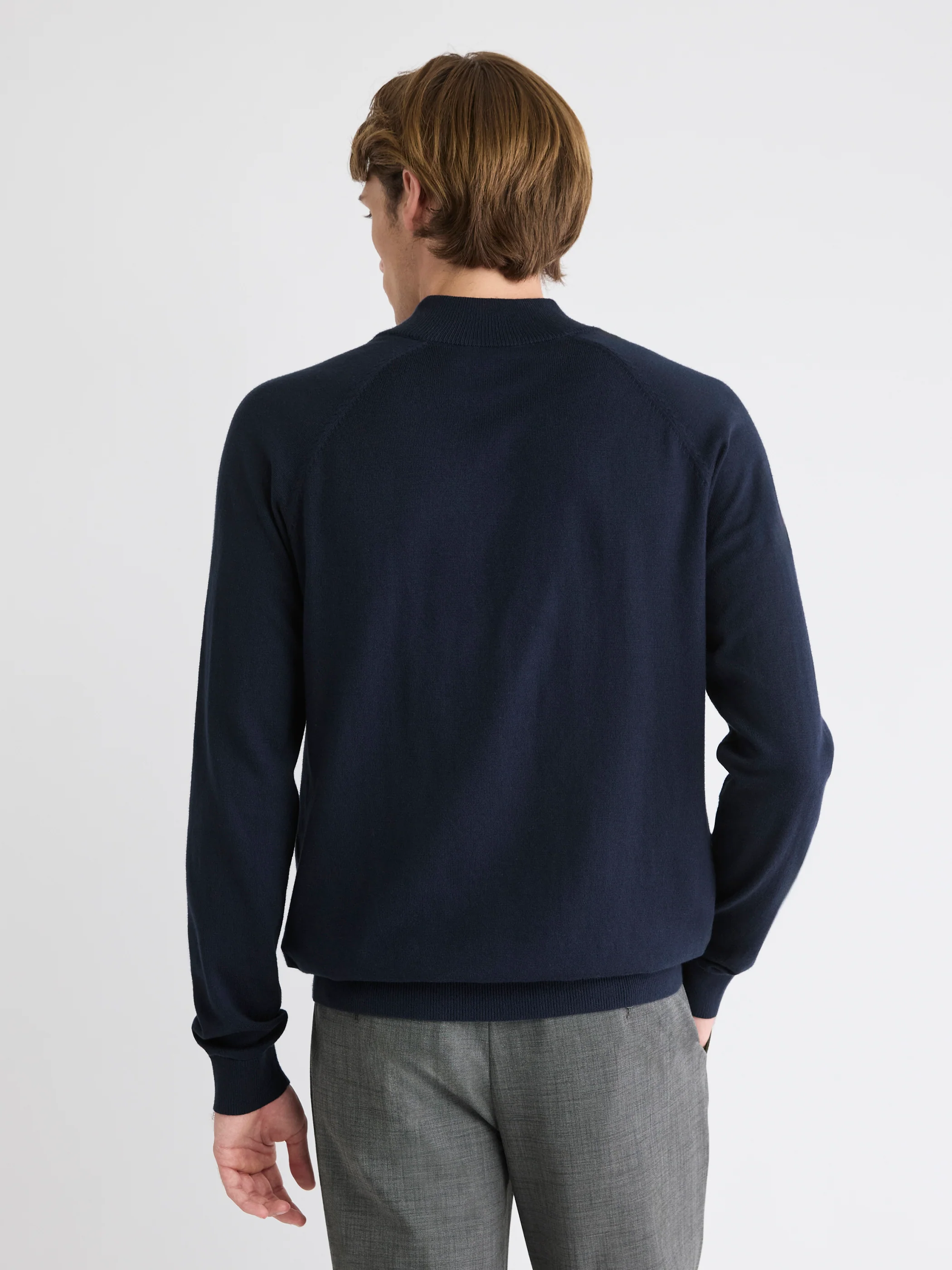Long-Sleeve Half-Zip Mock-Neck Sweater - Image 18
