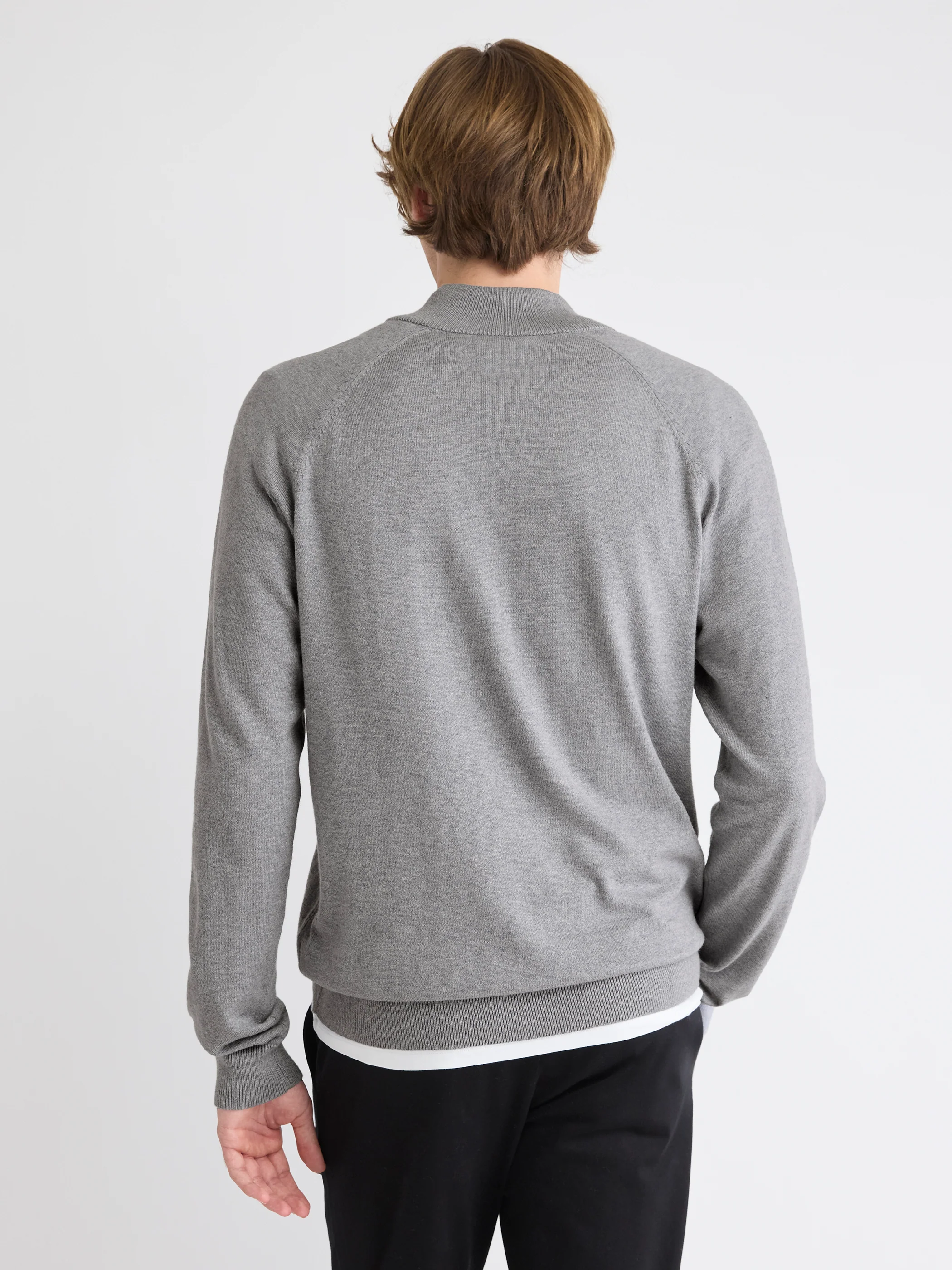 Long-Sleeve Half-Zip Mock-Neck Sweater - Image 22
