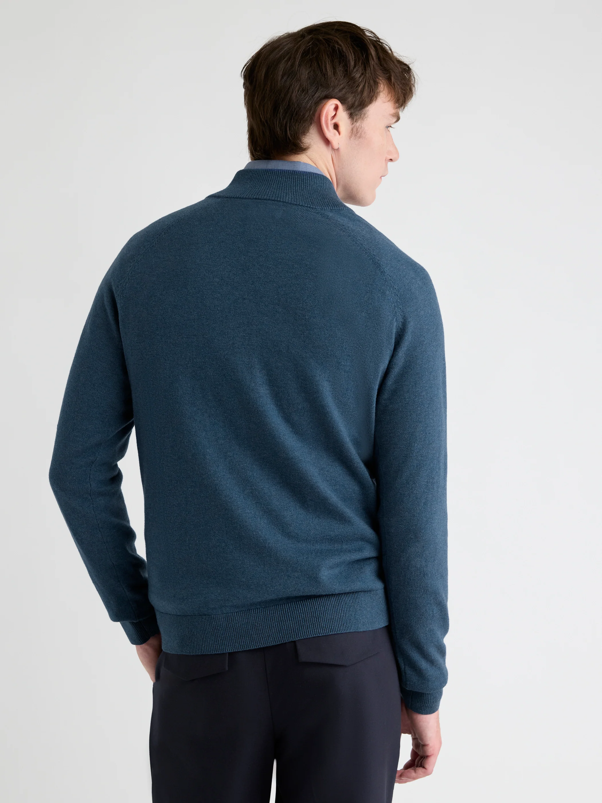 Long-Sleeve Half-Zip Mock-Neck Sweater - Image 26
