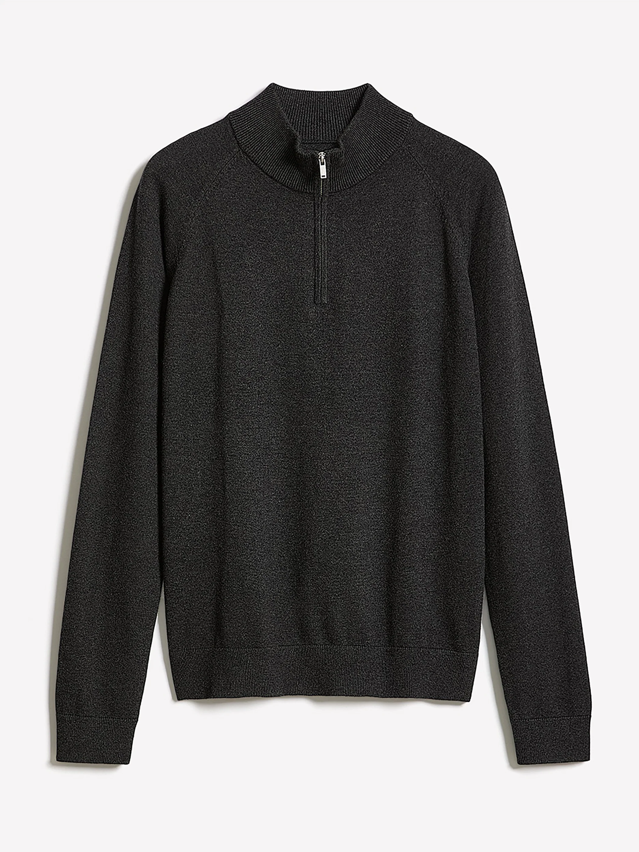 Long-Sleeve Half-Zip Mock-Neck Sweater - Image 33