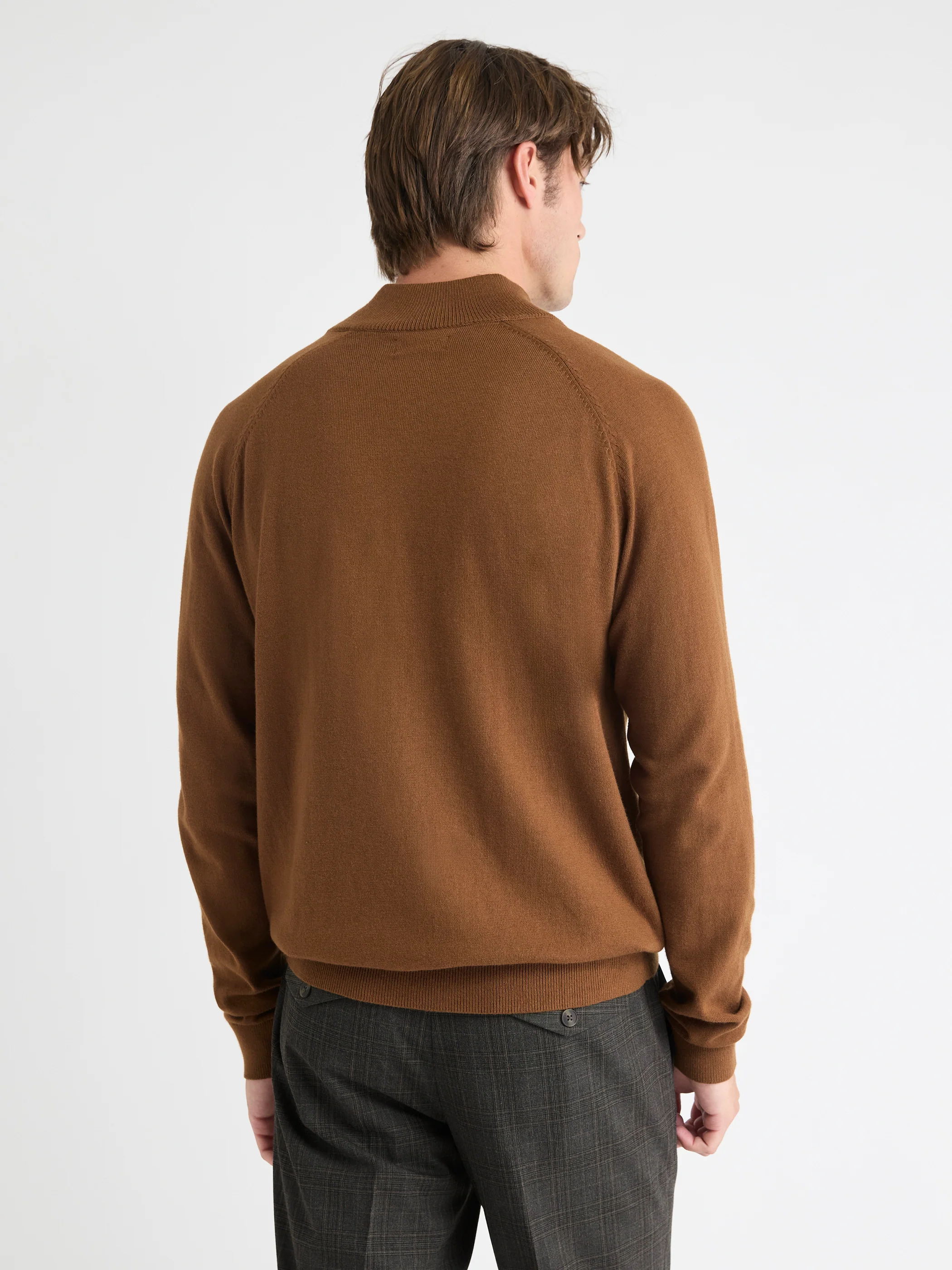 Long-Sleeve Half-Zip Mock-Neck Sweater - Image 38