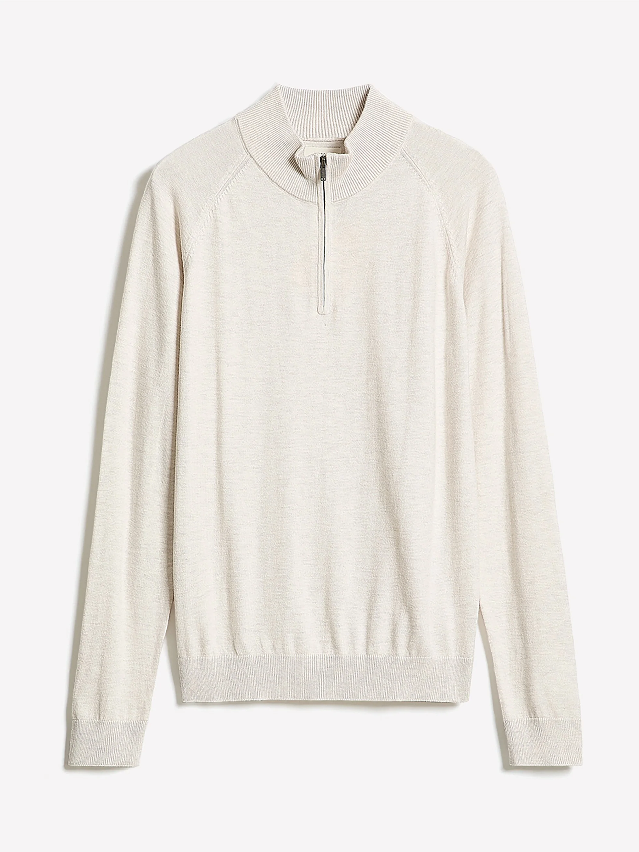 Long-Sleeve Half-Zip Mock-Neck Sweater - Image 8