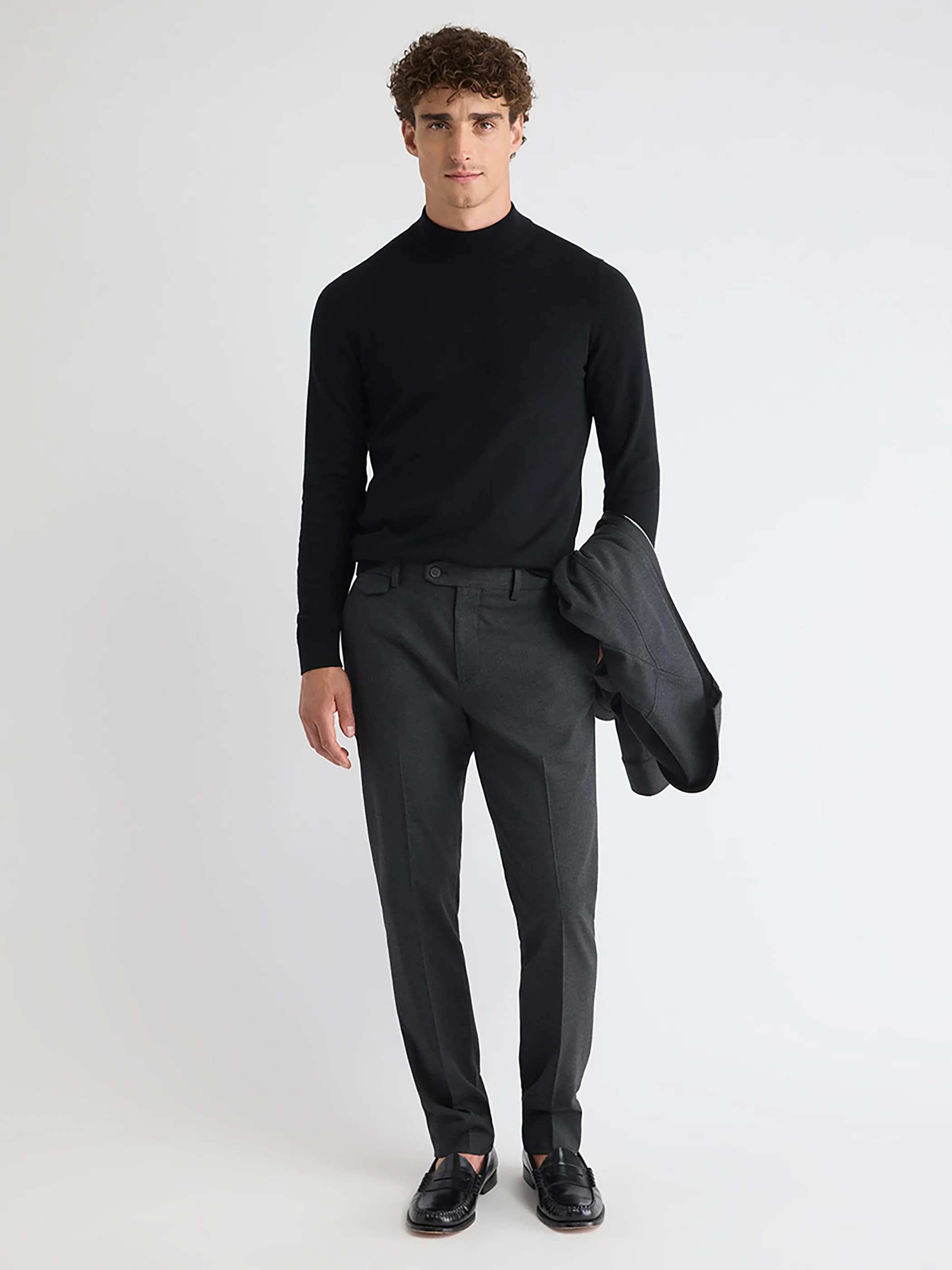 Long-Sleeve Mock-Neck Sweater - Image 2