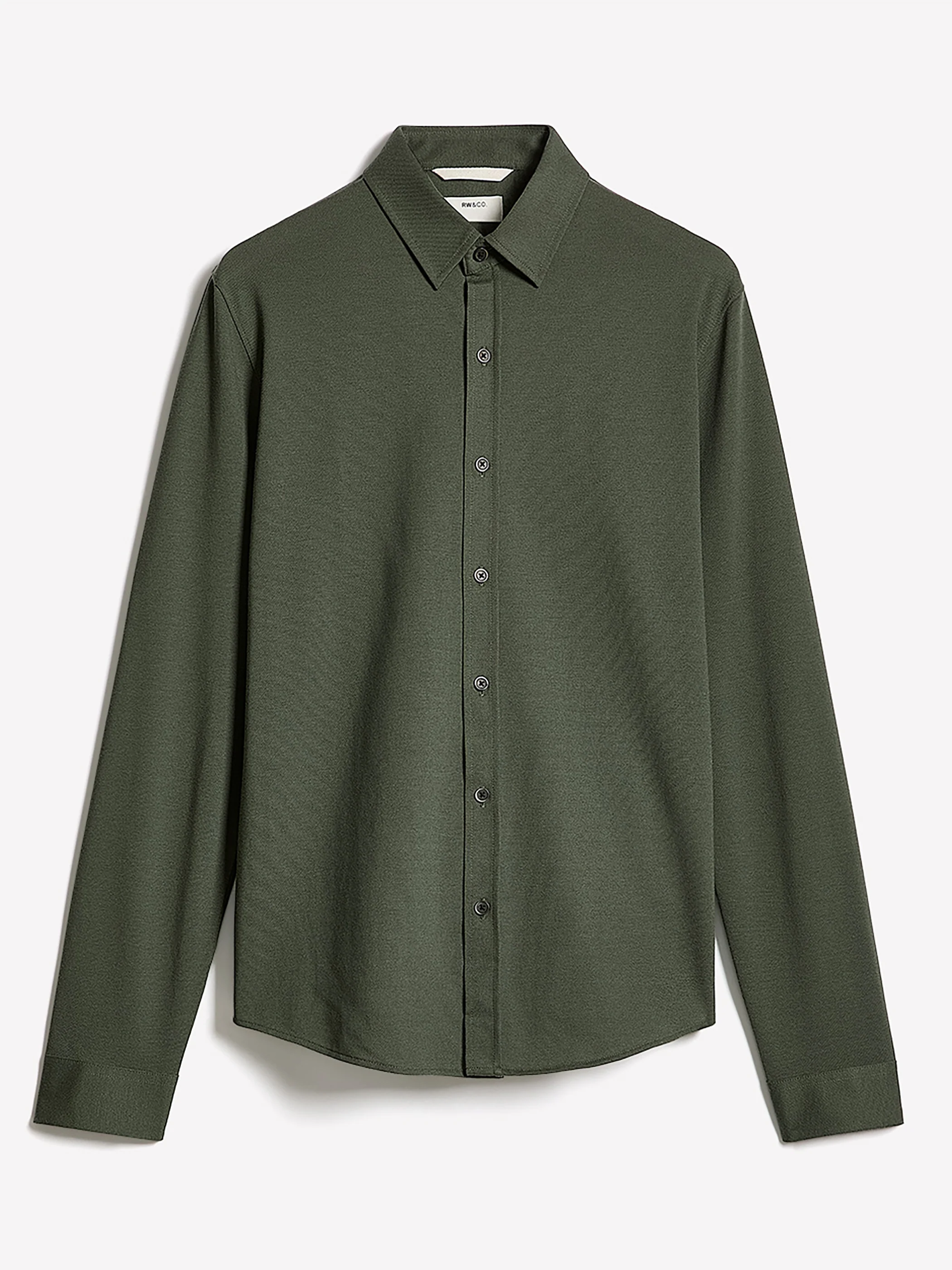 Long-Sleeve Piqué-Knit Shirt - Image 15