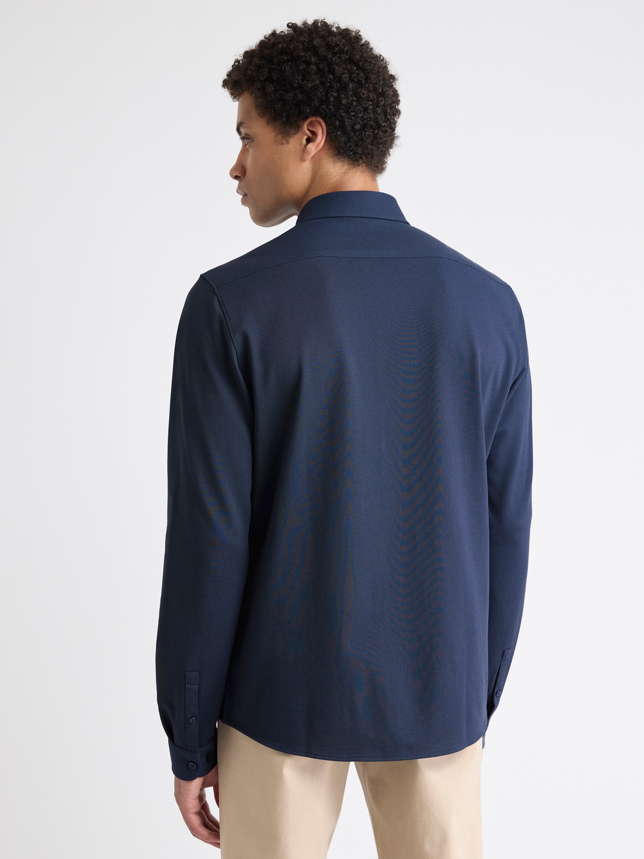 Long-Sleeve Piqué-Knit Shirt - Image 19