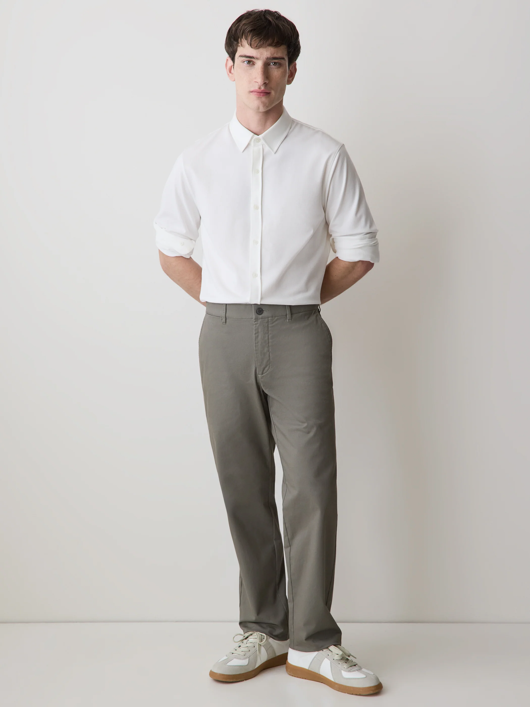 Long-Sleeve Piqué-Knit Shirt - Image 5