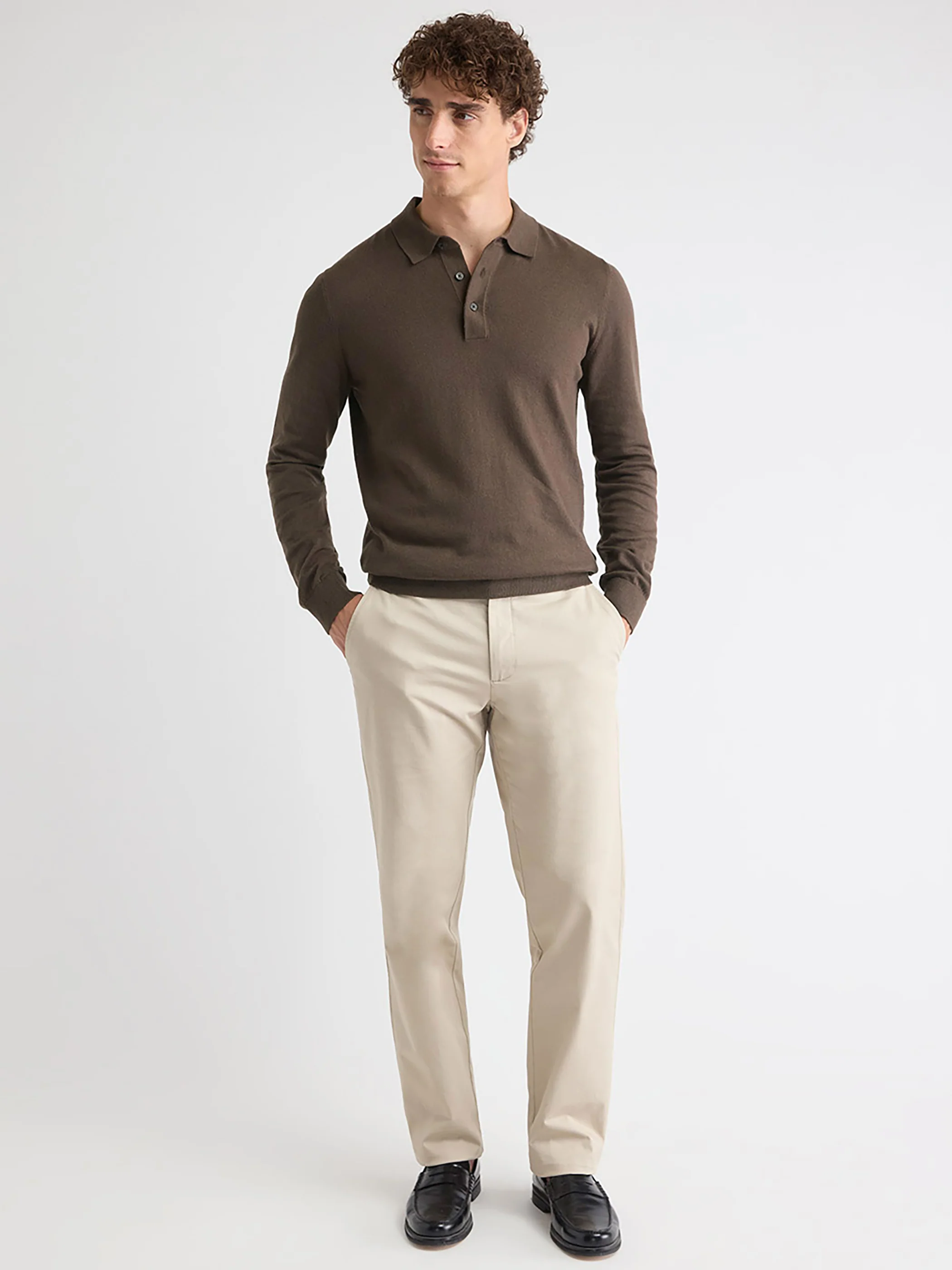 Long-Sleeve Polo Sweater - Image 13
