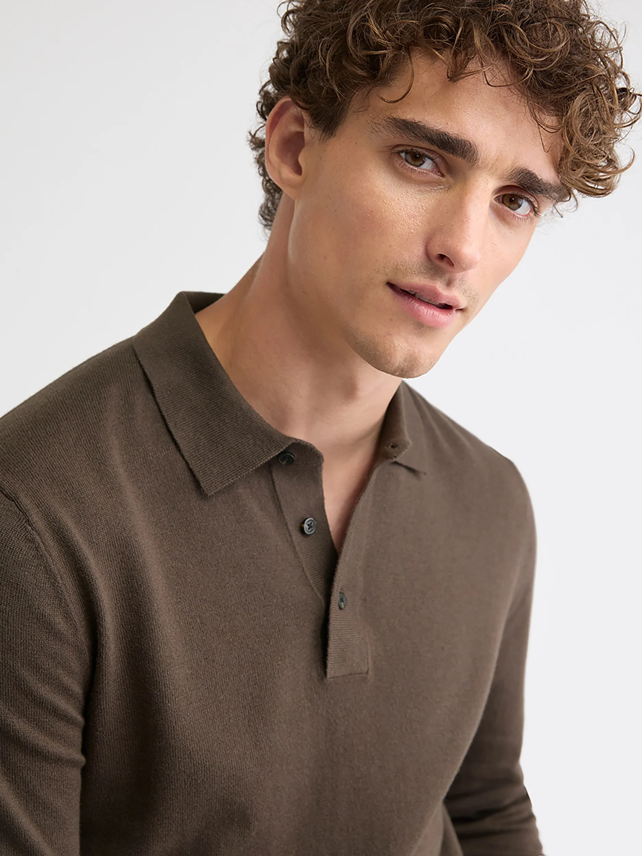 Long-Sleeve Polo Sweater - Image 15