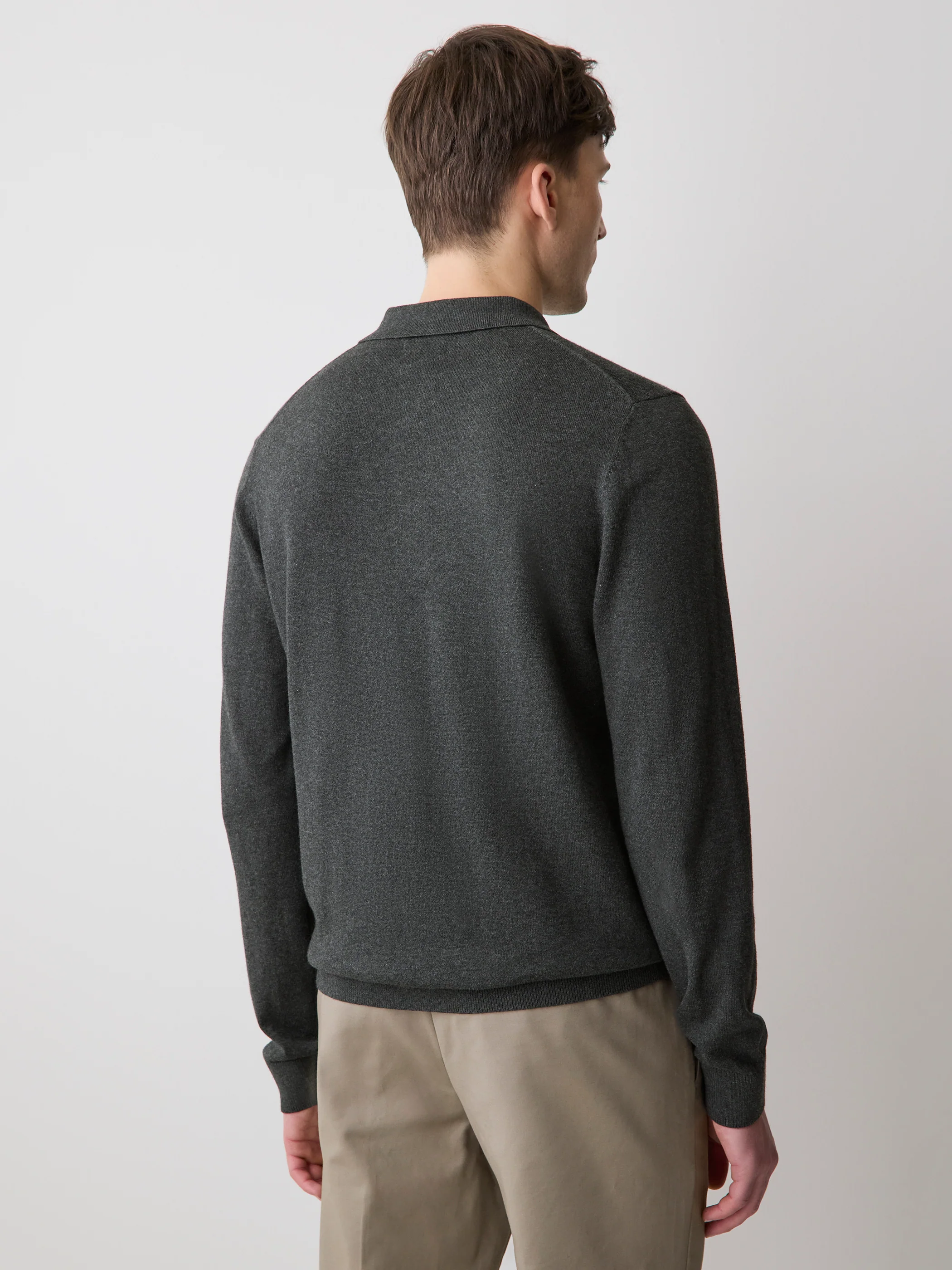 Long-Sleeve Polo Sweater - Image 20