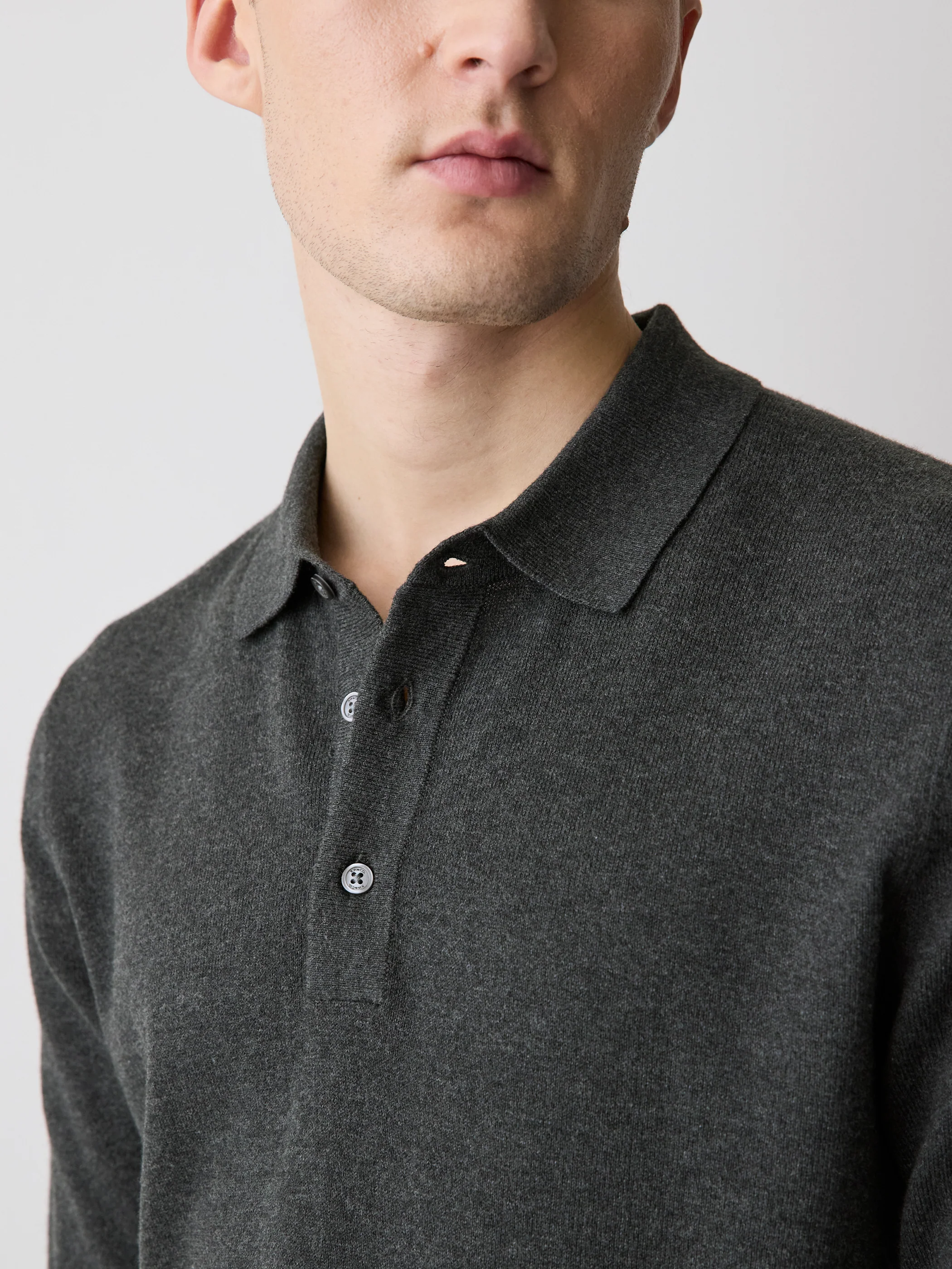 Long-Sleeve Polo Sweater - Image 21