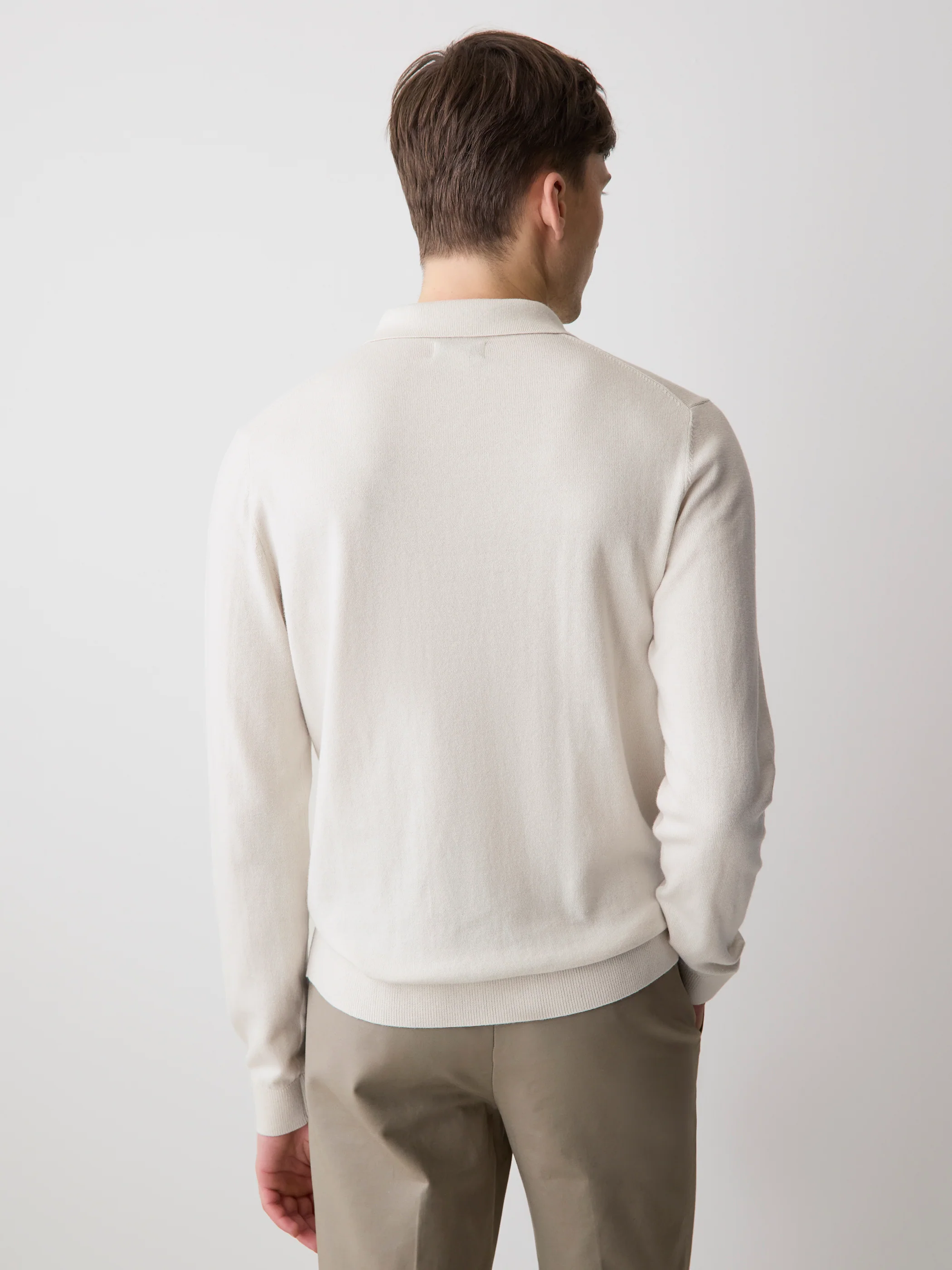 Long-Sleeve Polo Sweater - Image 26