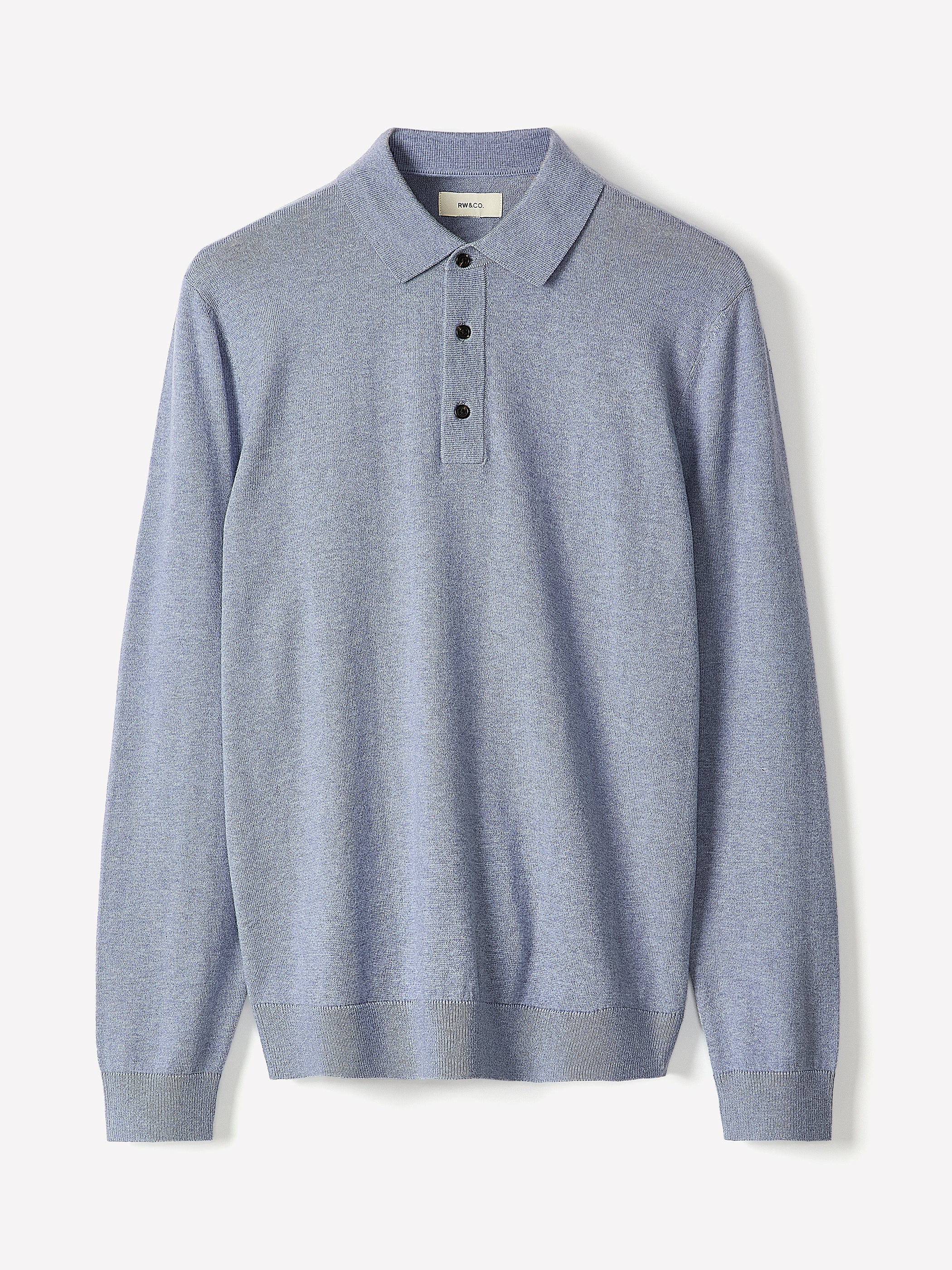 Long-Sleeve Polo Sweater - Image 35