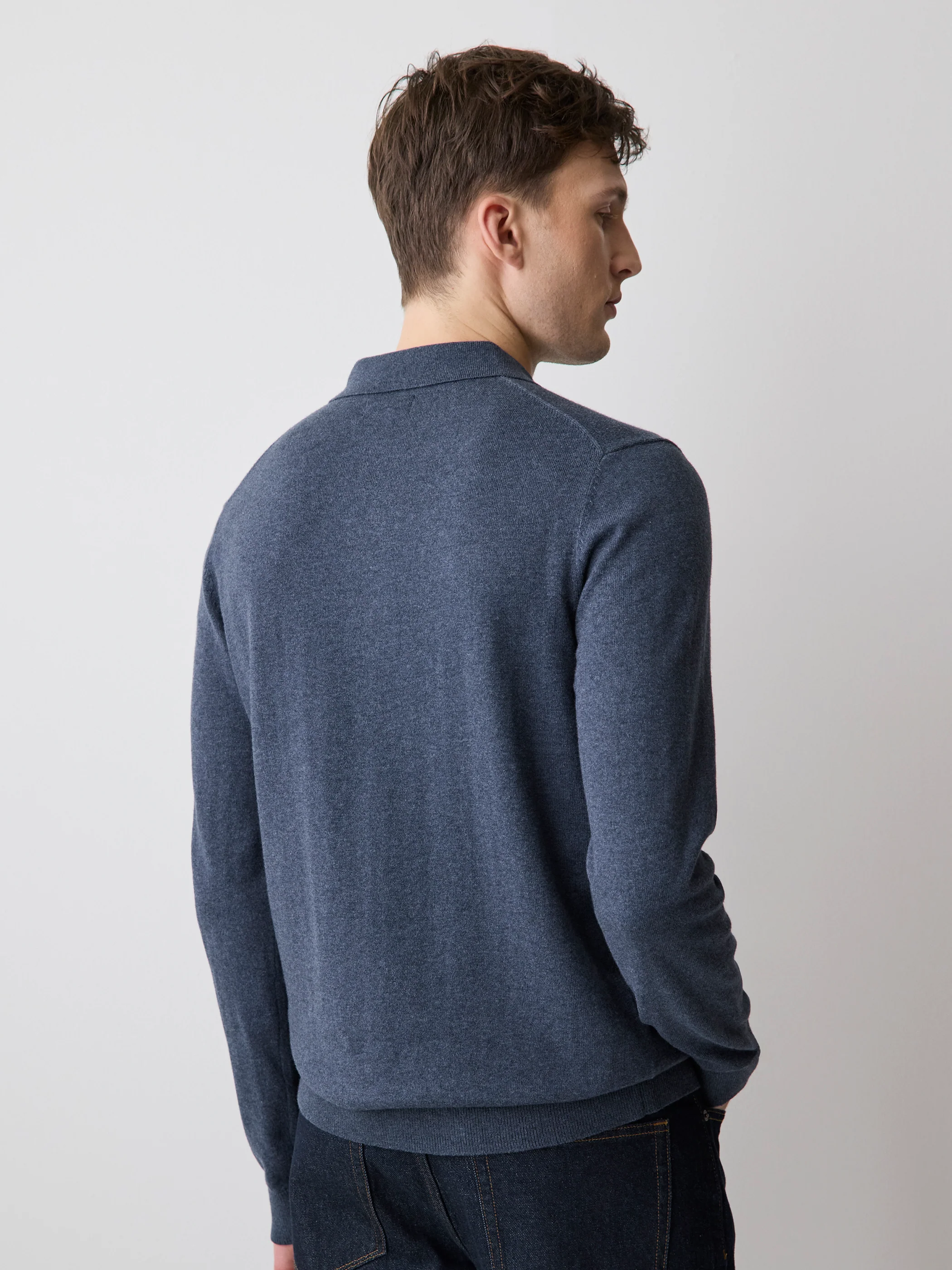 Long-Sleeve Polo Sweater - Image 38