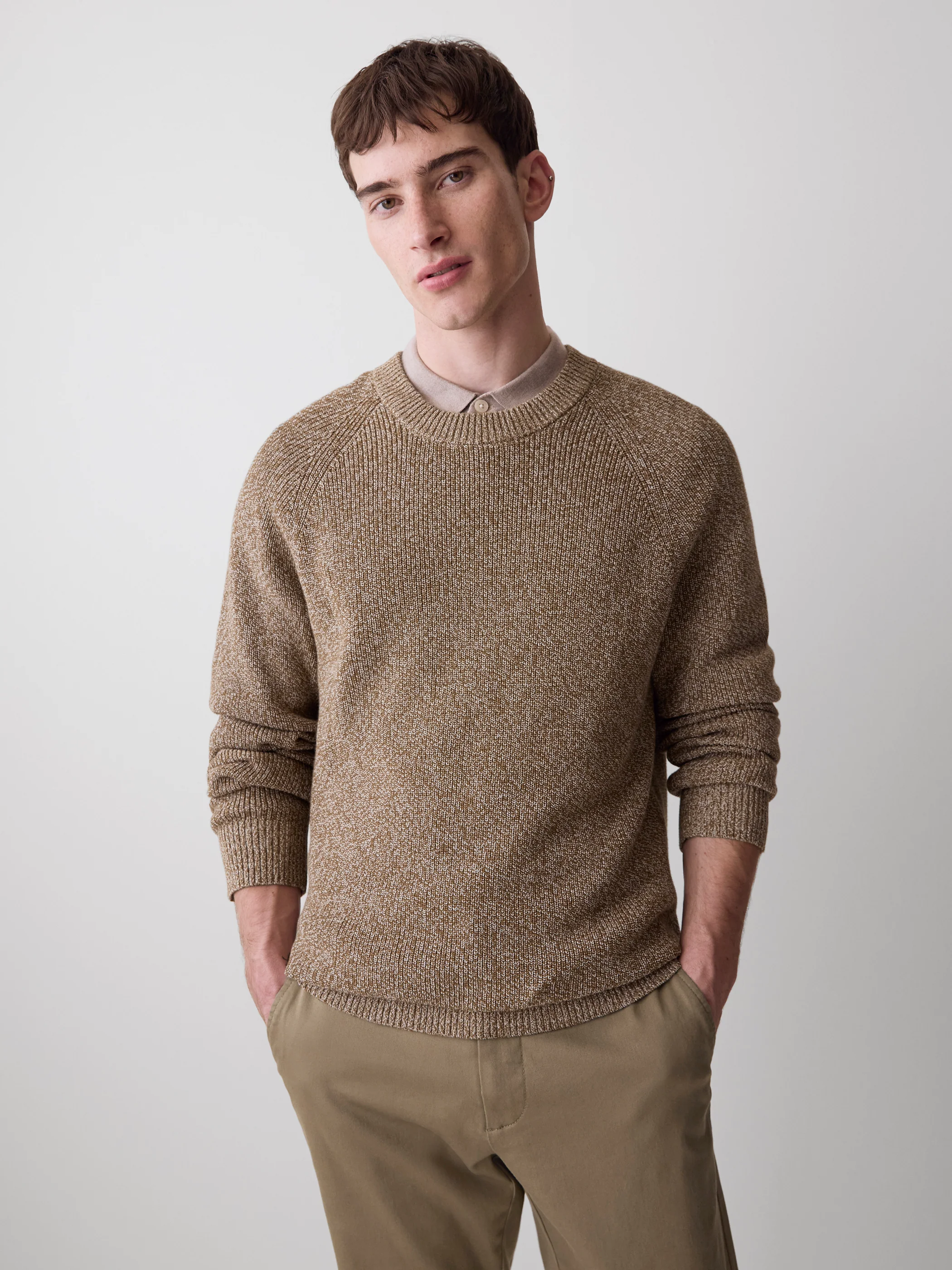 Long-Sleeve Sweater with Shaker Stitches - Image 6