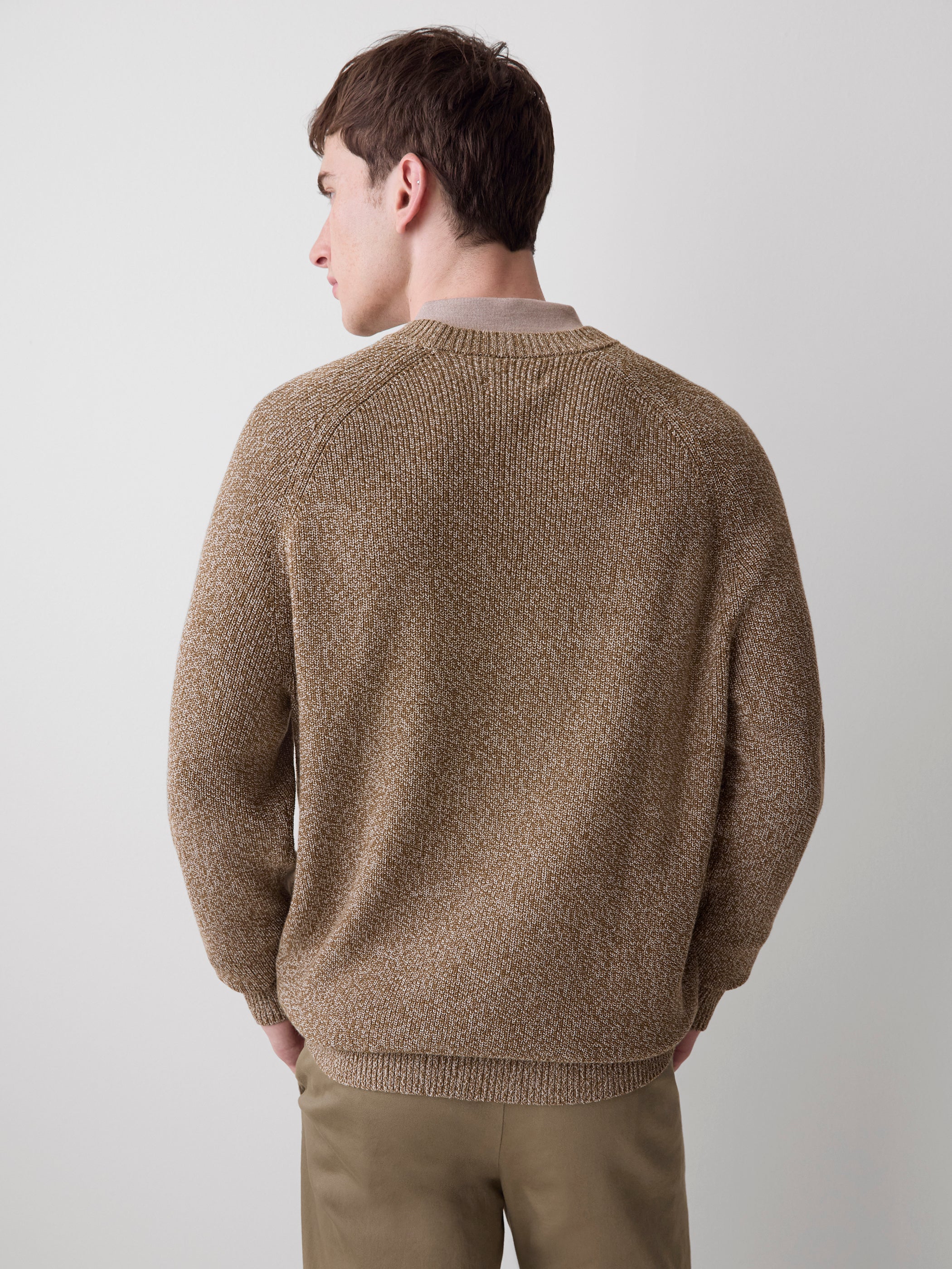 Long-Sleeve Sweater with Shaker Stitches - Image 8