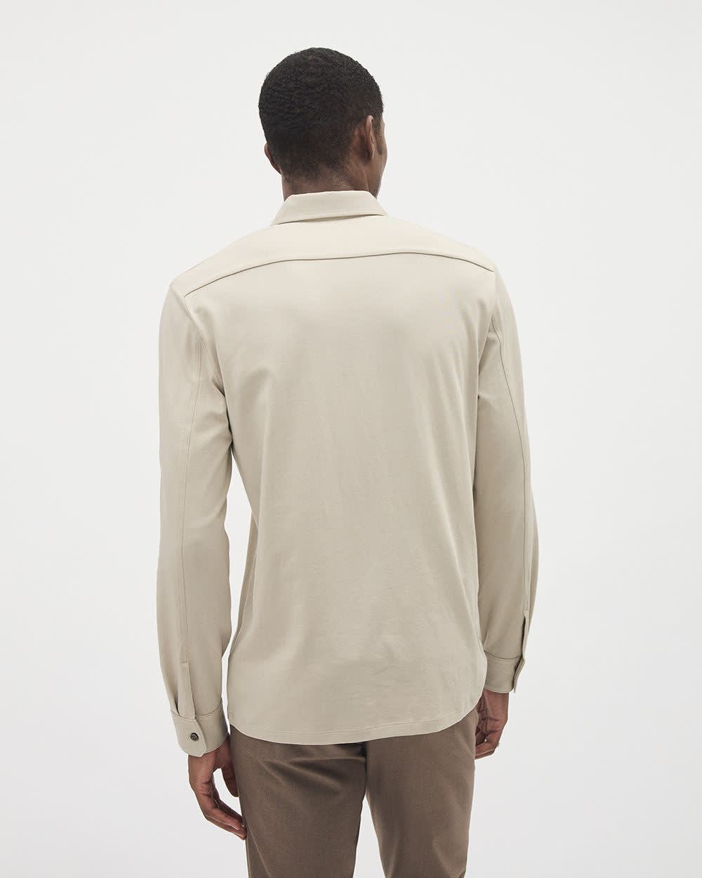 Long-Sleeve Supima (R) Cotton Jersey Polo - Image 11
