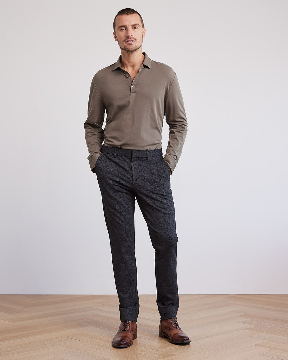 Long-Sleeve Supima (R) Cotton Jersey Polo - Image 15