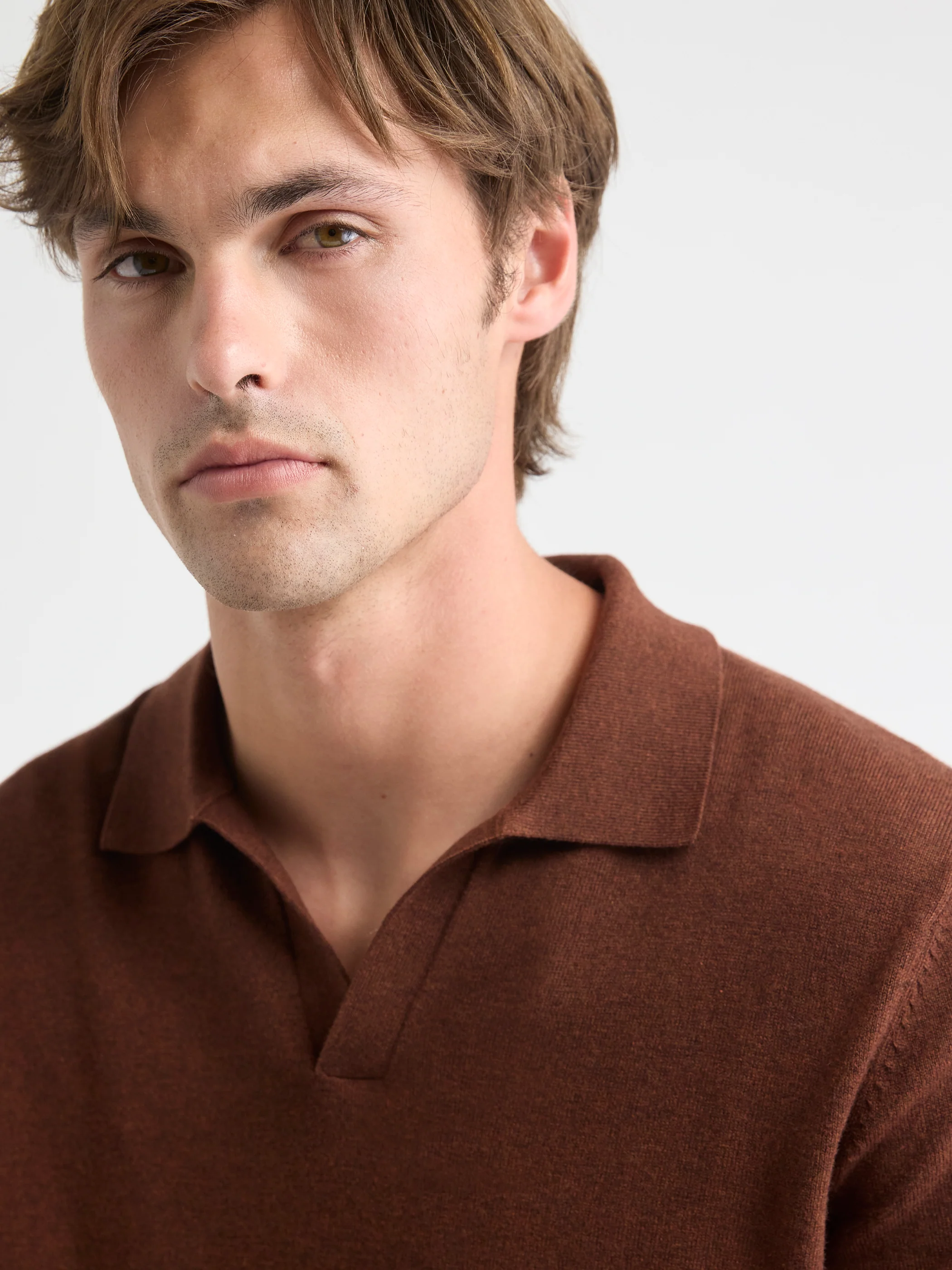 Long-Sleeve Sweater with Johnny Collar - Image 26