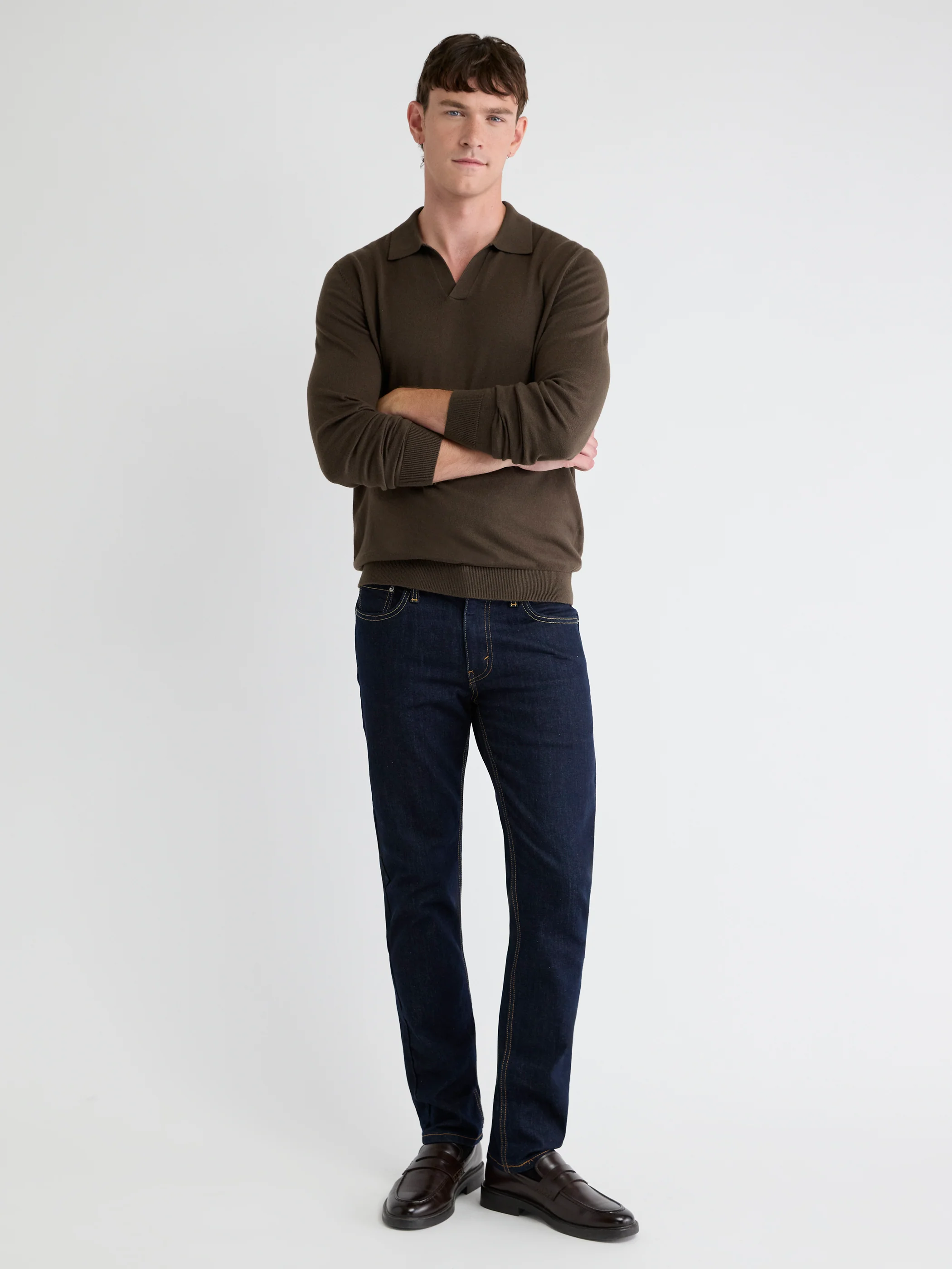 Long-Sleeve Sweater with Johnny Collar - Image 28