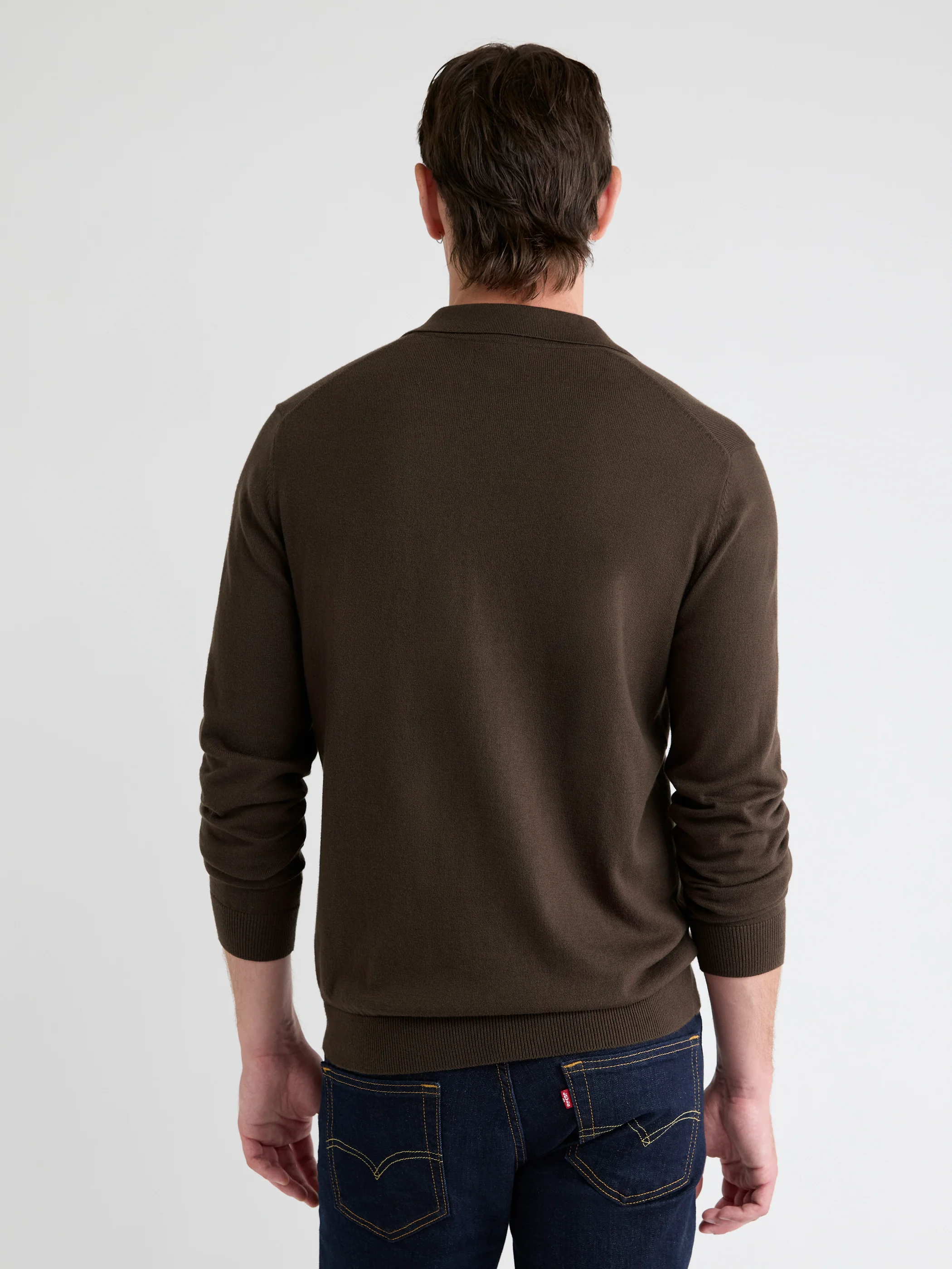 Long-Sleeve Sweater with Johnny Collar - Image 29