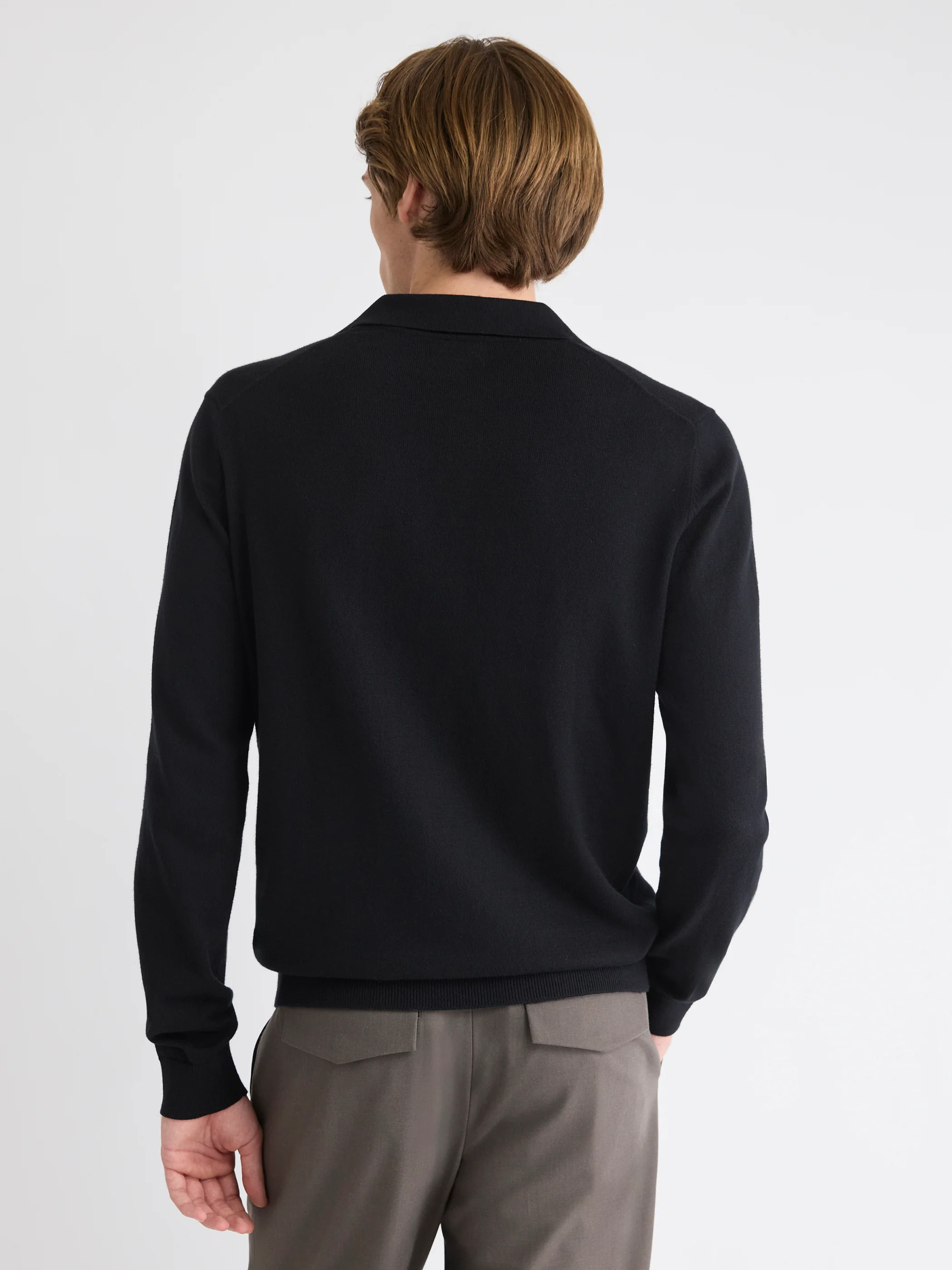 Long-Sleeve Sweater with Johnny Collar - Image 3
