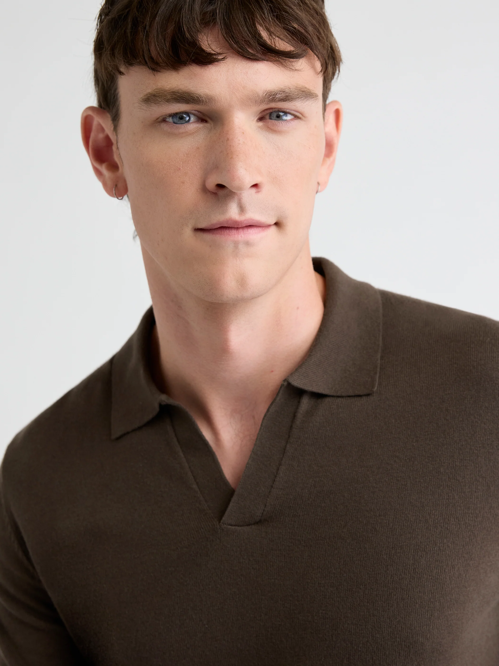 Long-Sleeve Sweater with Johnny Collar - Image 32