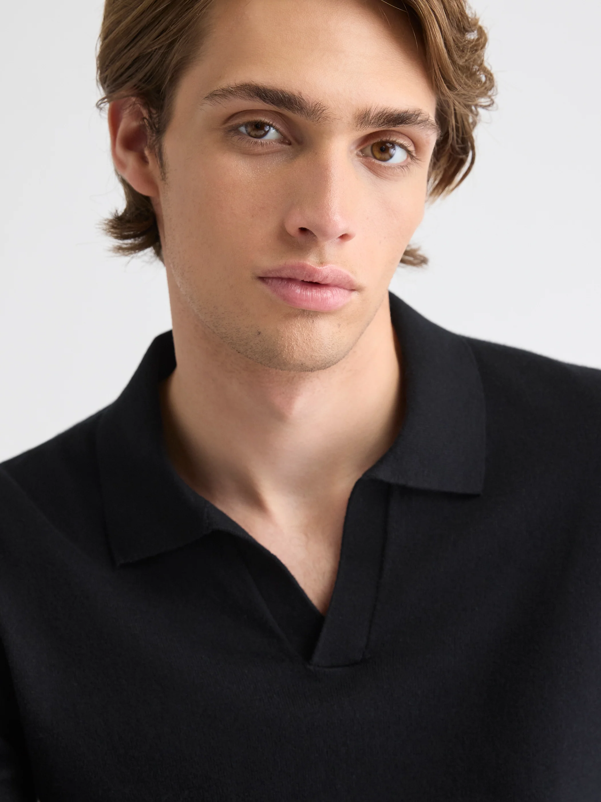 Long-Sleeve Sweater with Johnny Collar - Image 4
