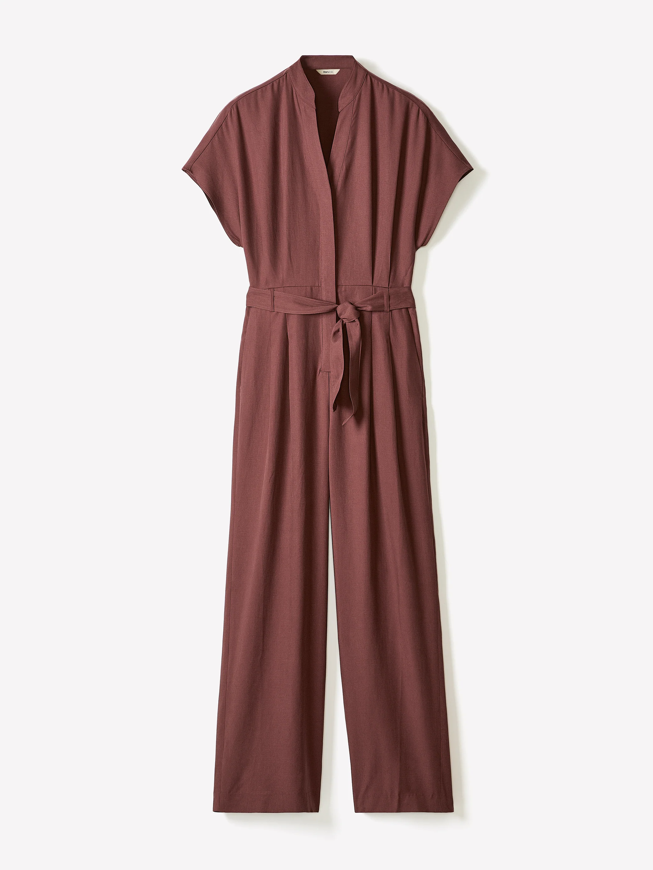 Short-Sleeve Wide-Leg Jumpsuit with Cut-Out Detail - Image 5