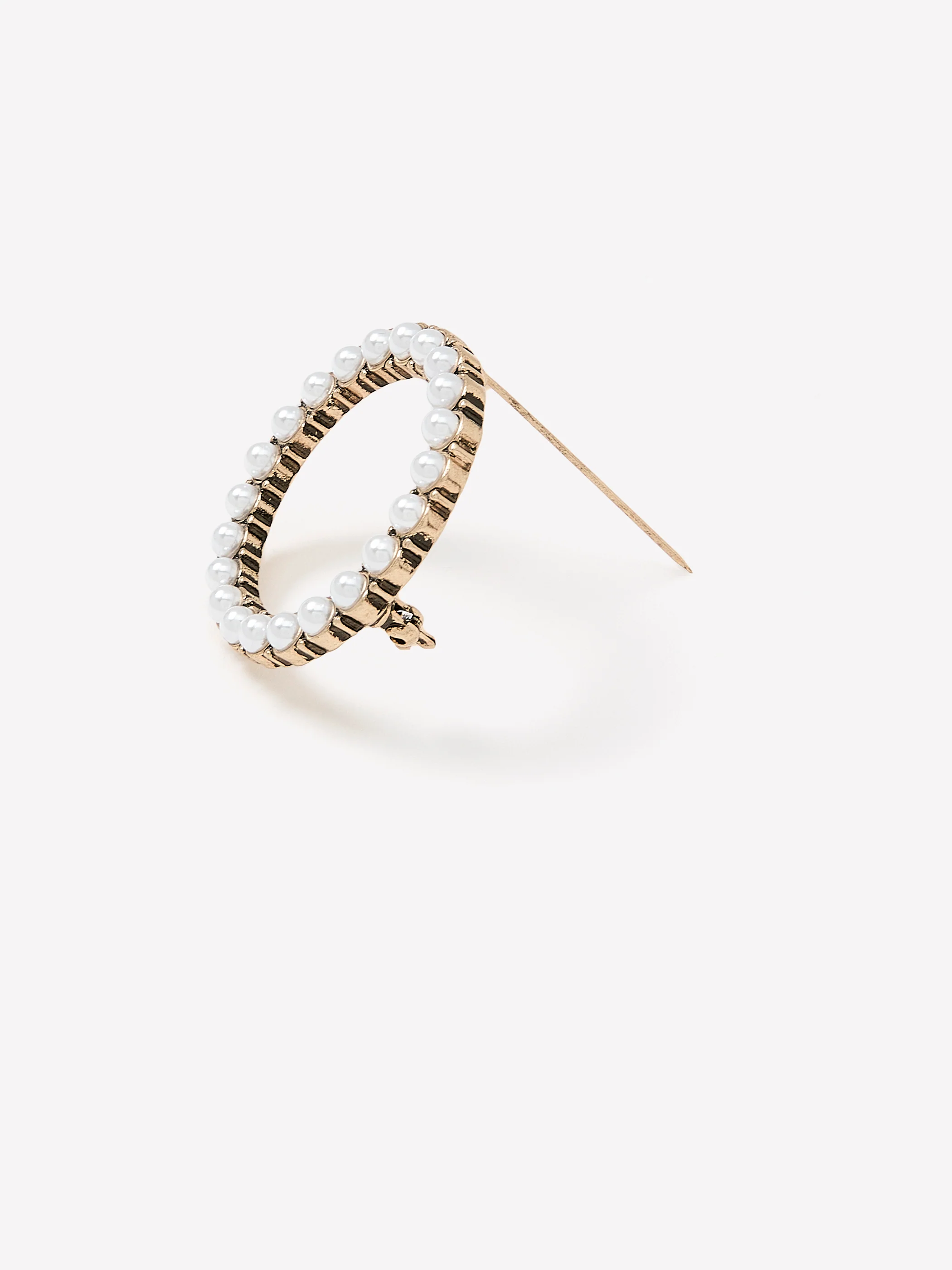 Round Broach with Pearls - Image 3
