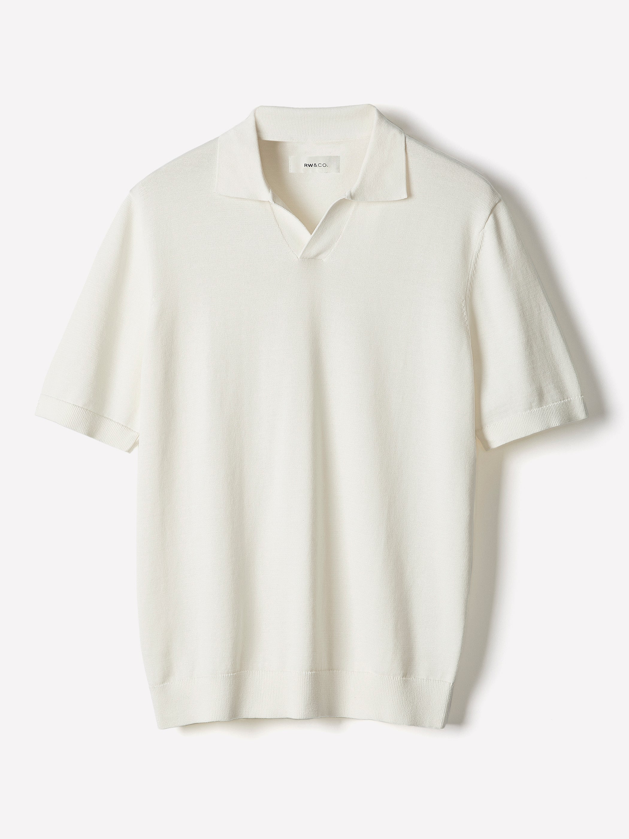 Cotton Short-Sleeve Polo with Johnny Collar - Image 12