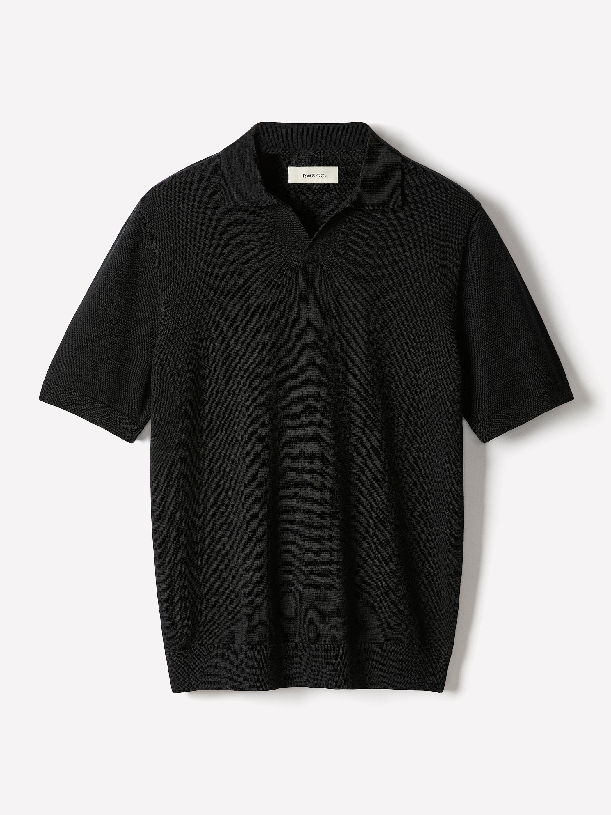 Cotton Short-Sleeve Polo with Johnny Collar - Image 6