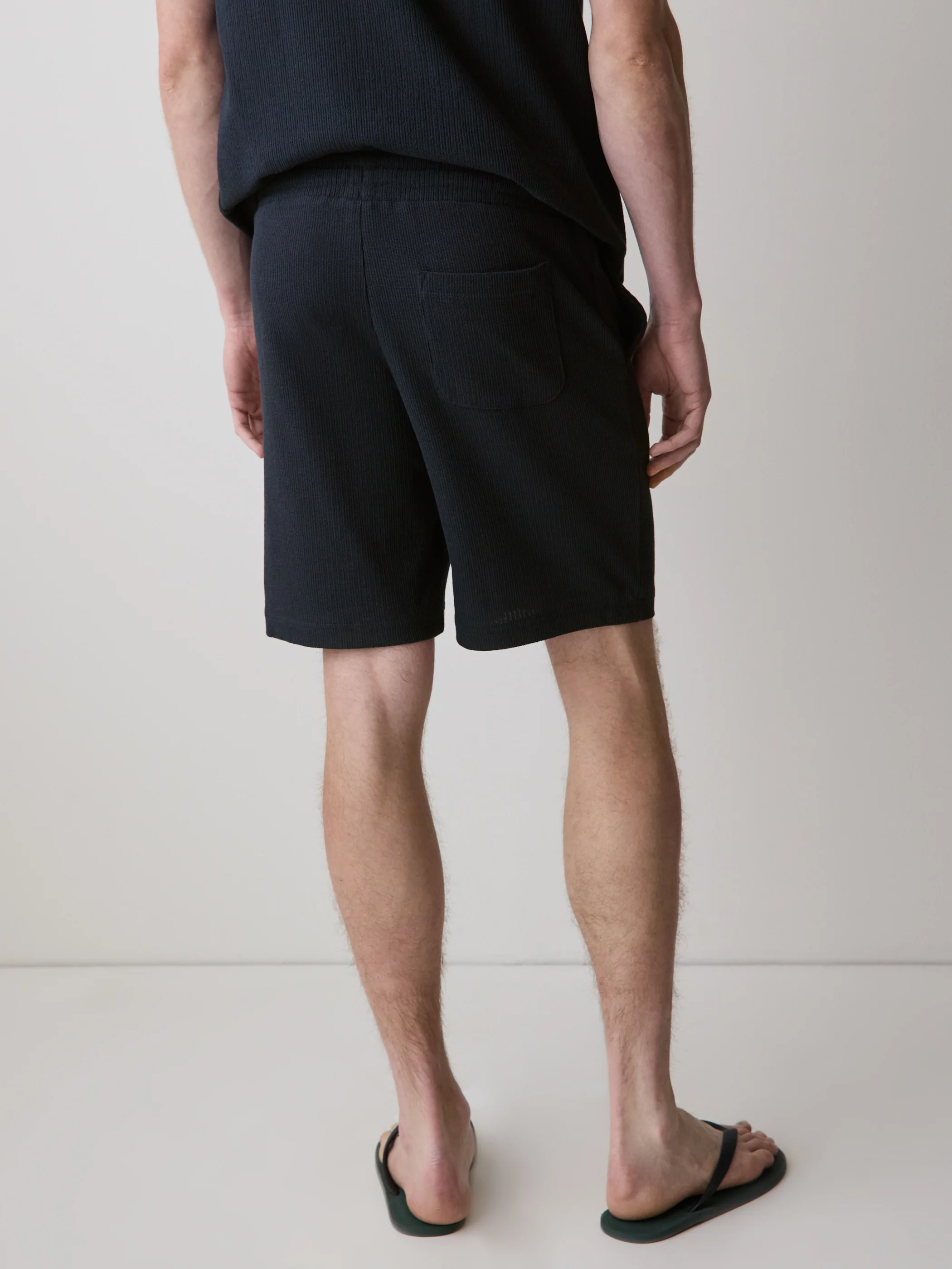 Ribbed Sweater Short with Elastic Waistband - Image 14