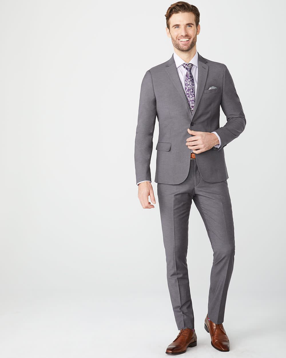 Essential Slim Fit Black Wool-Blend Suit Pant - Image 4