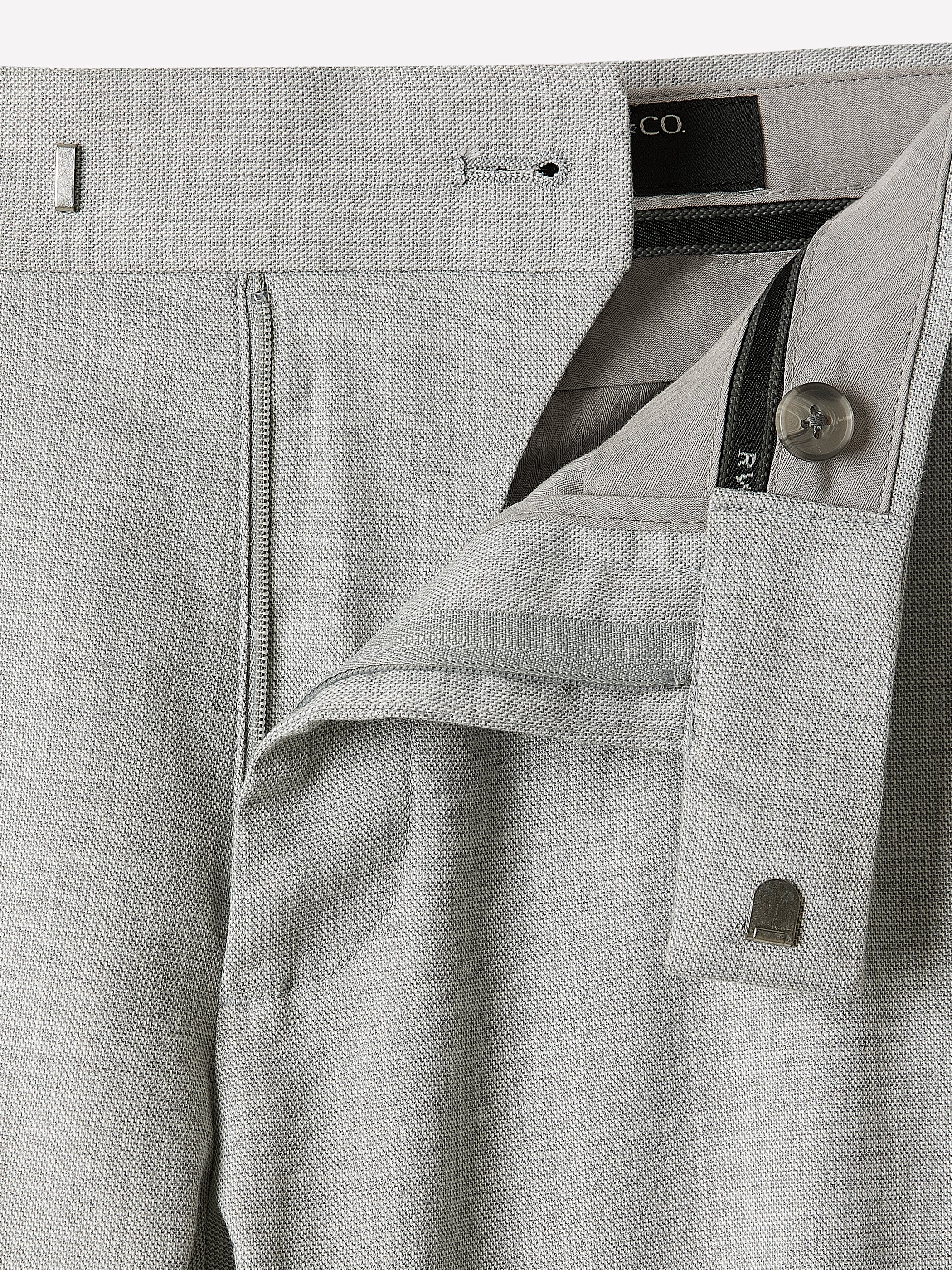 Essential Tailored Fit Light Grey Suit Pant - Image 7