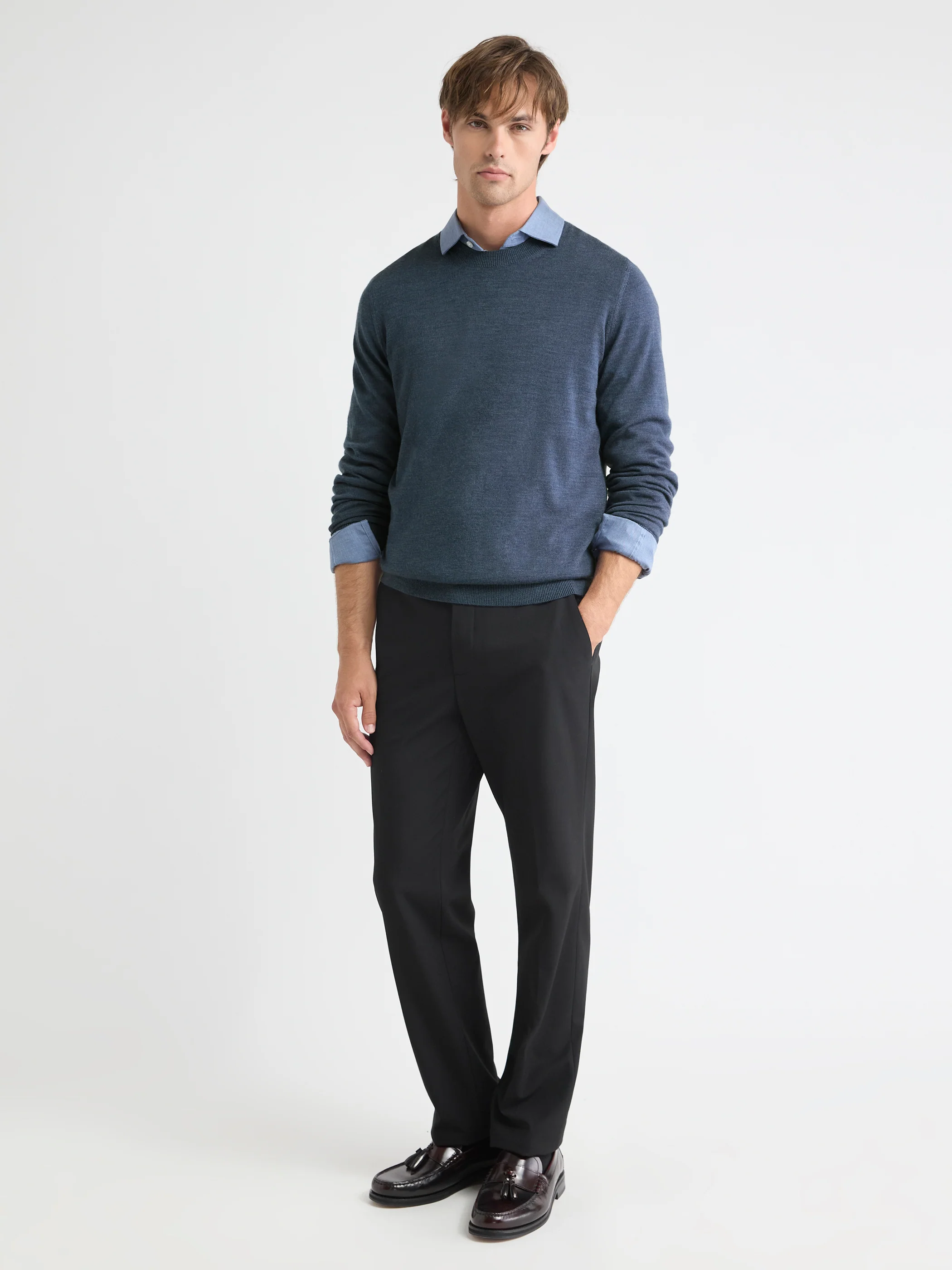 Merino Wool Crew Neck Sweater - Image 7