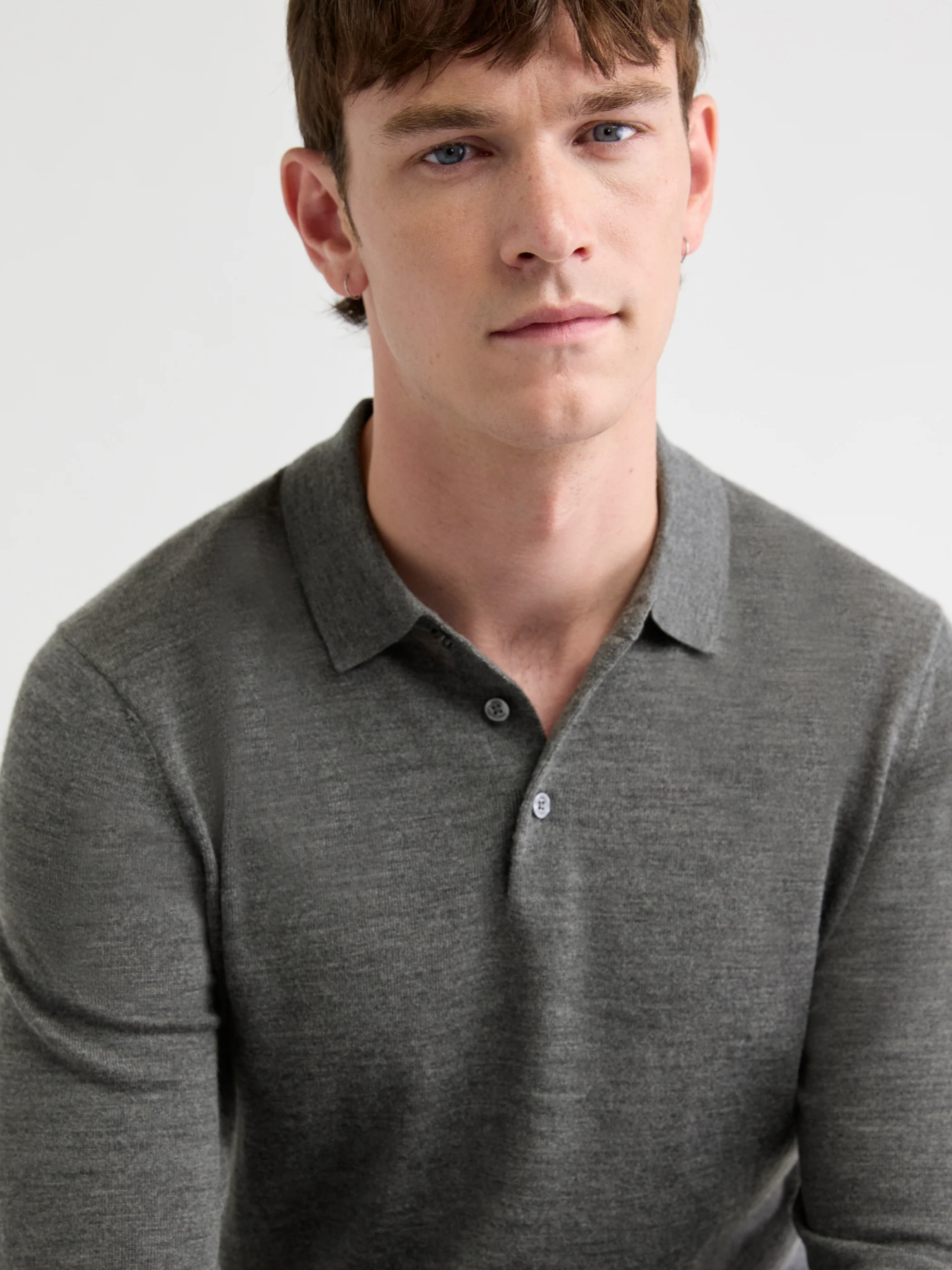 Merino Wool Polo Sweater - Image 18