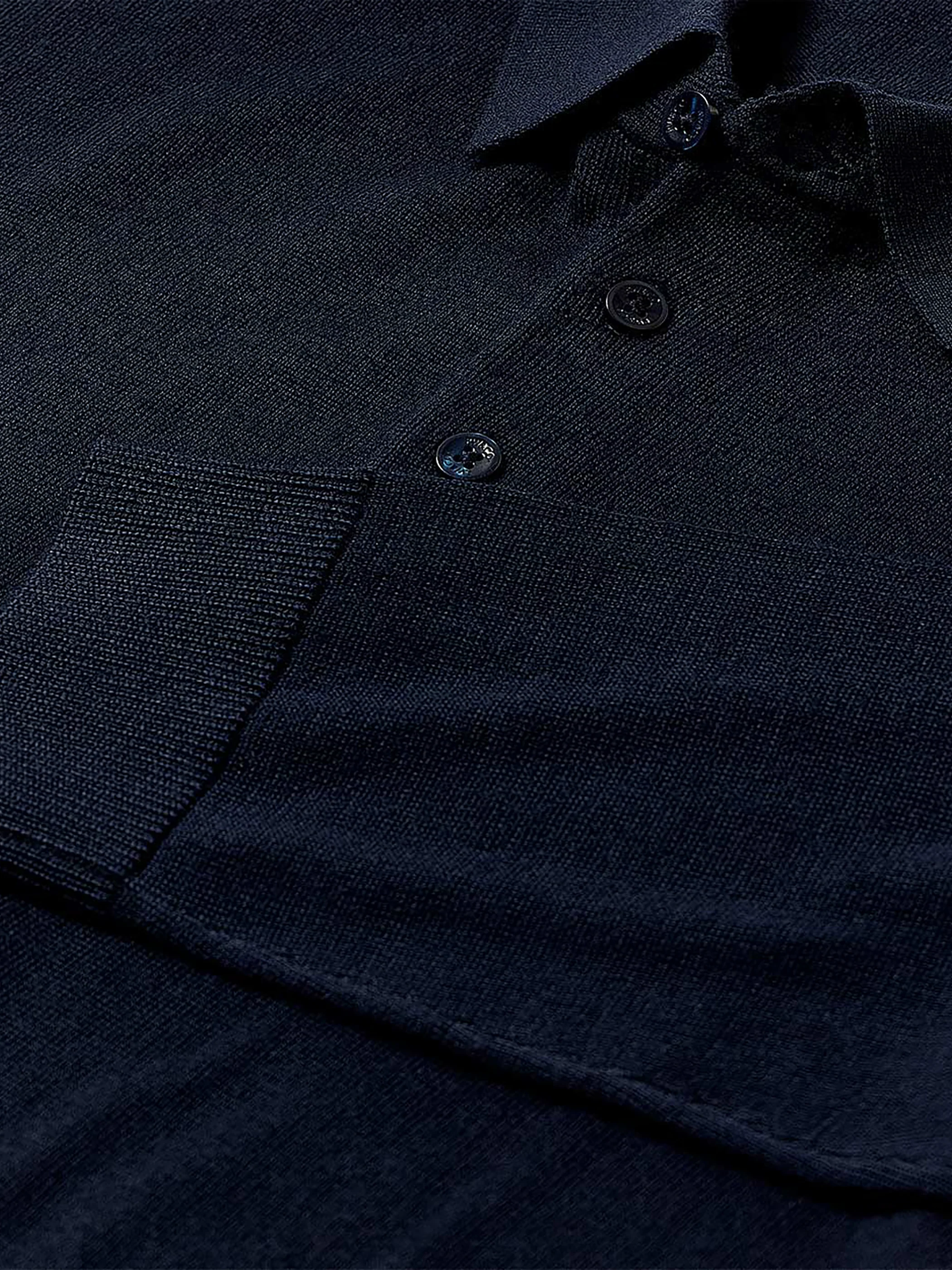 Merino Wool Polo Sweater - Image 23