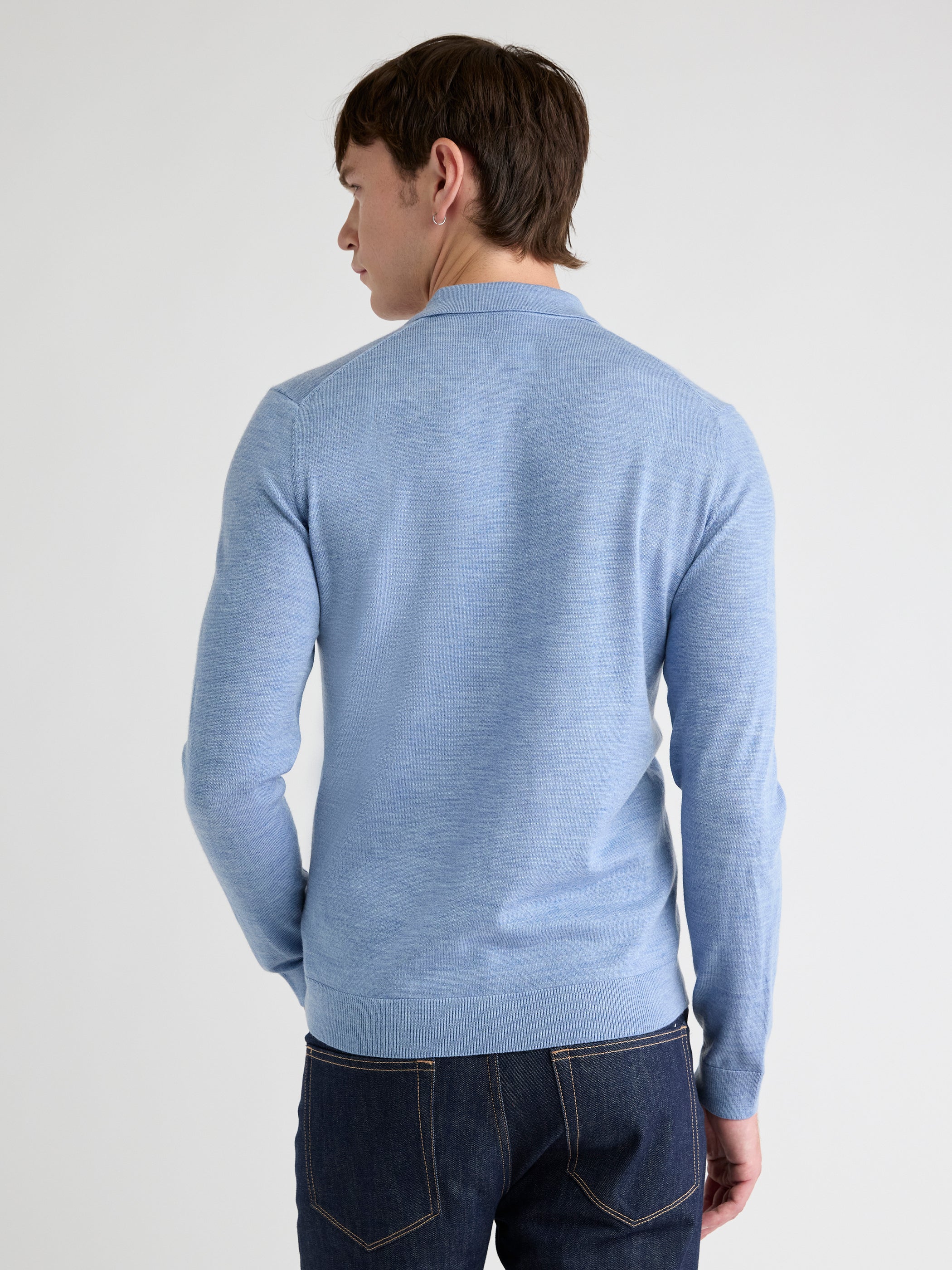 Merino Wool Polo Sweater - Image 27