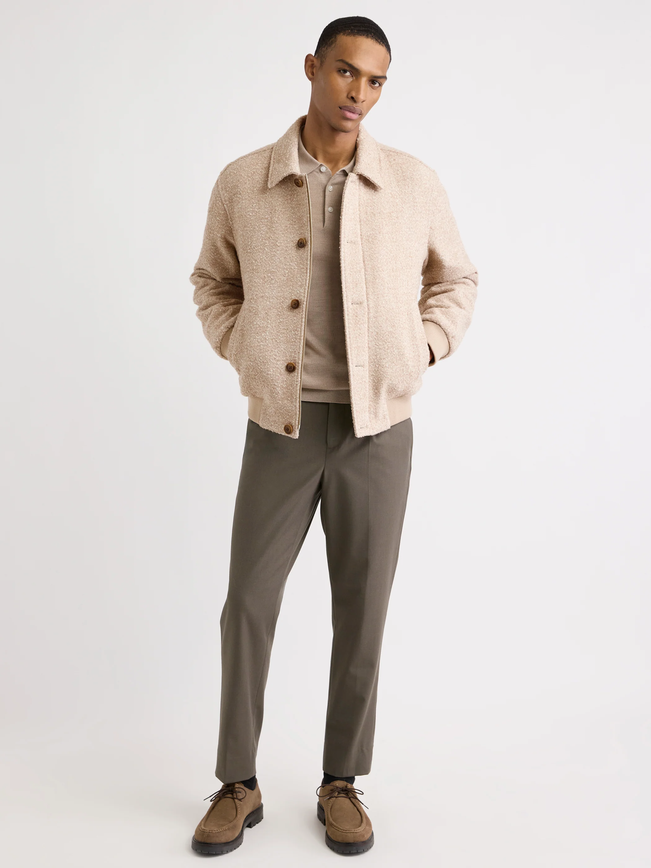 Merino Wool Polo Sweater - Image 8