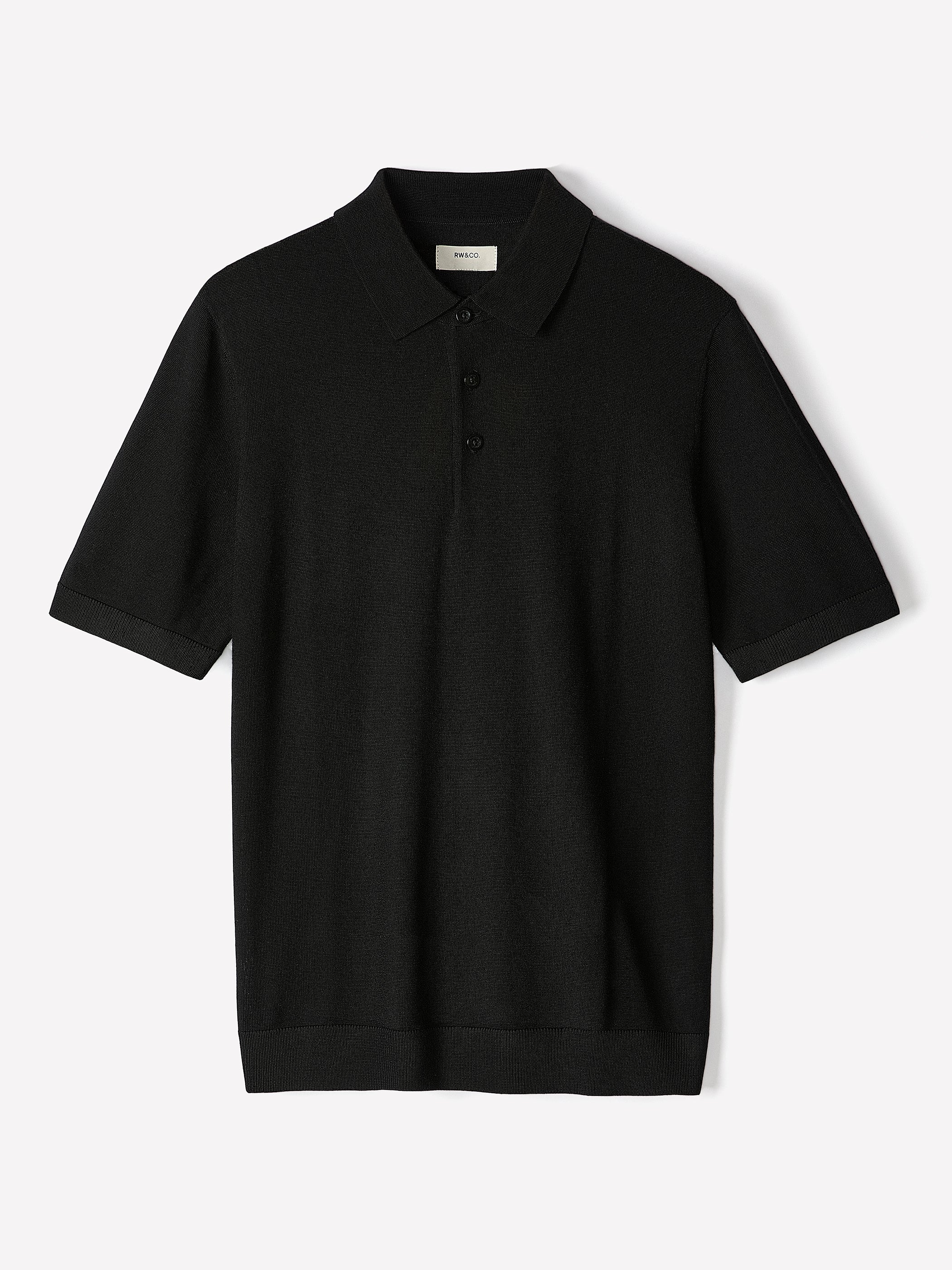 Merino-Wool Short-Sleeve Polo Sweater - Image 6