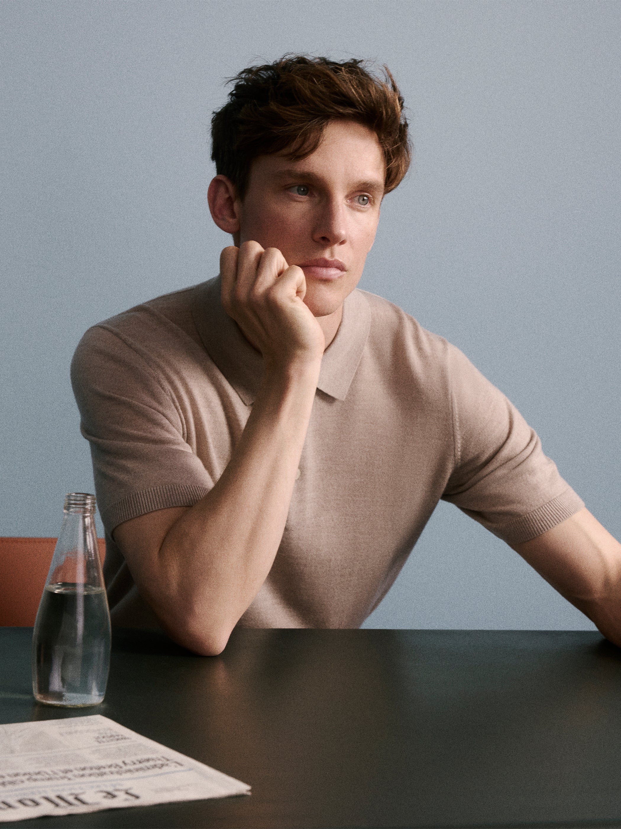 Merino-Wool Short-Sleeve Polo Sweater - Image 7