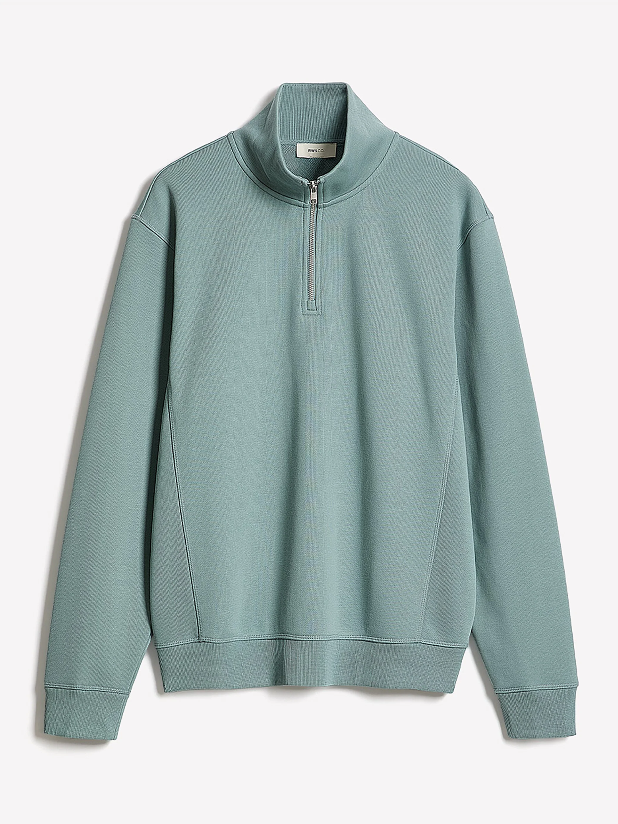 Long-Sleeve Half-Zip Mock-Neck Sweater - Image 11