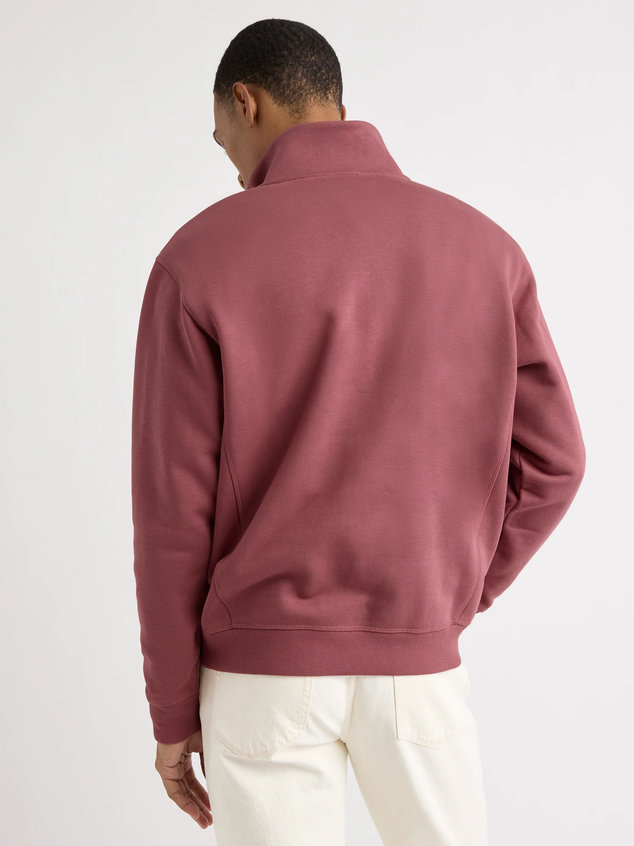 Long-Sleeve Half-Zip Mock-Neck Sweater - Image 3