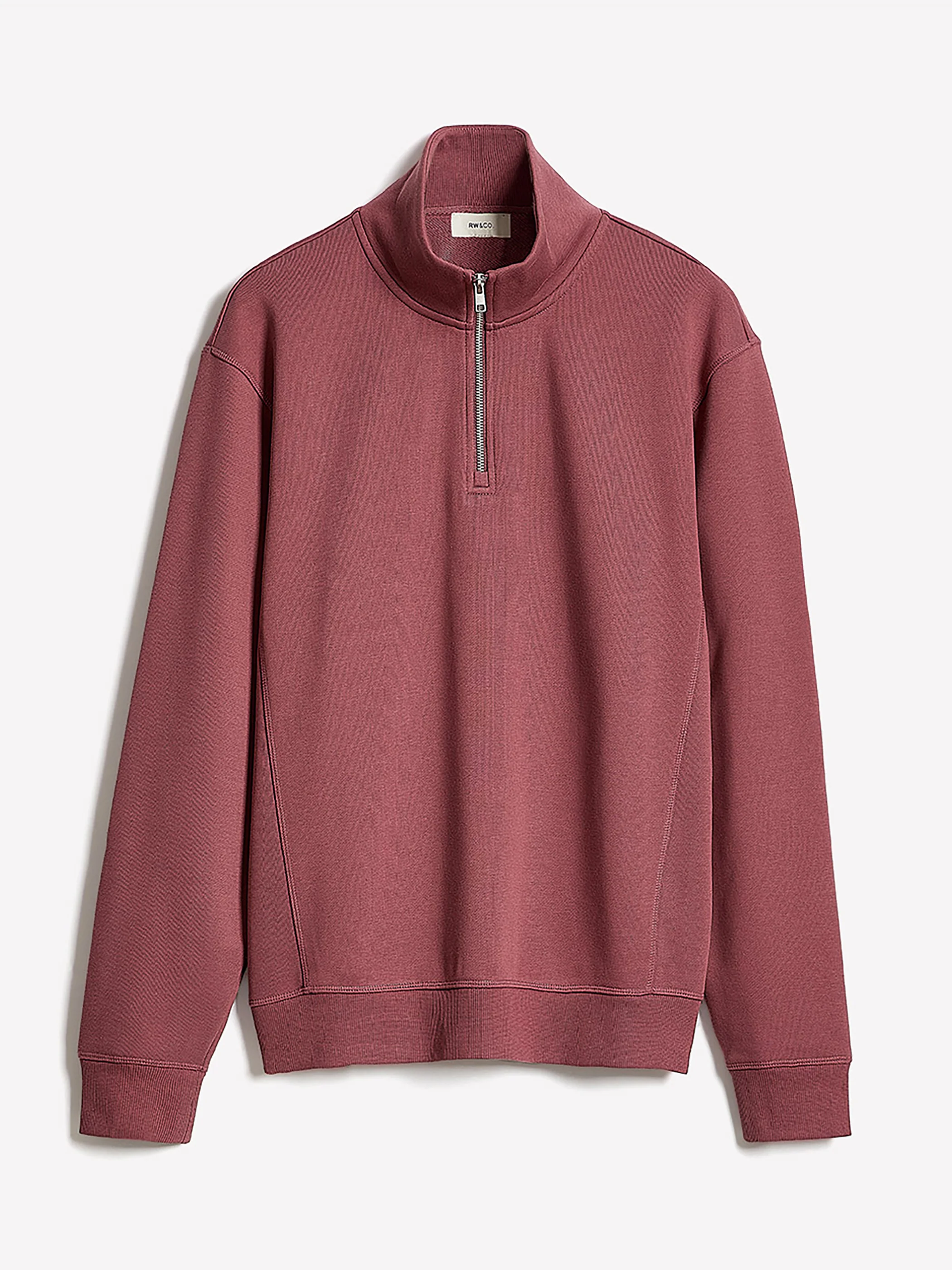 Long-Sleeve Half-Zip Mock-Neck Sweater - Image 4