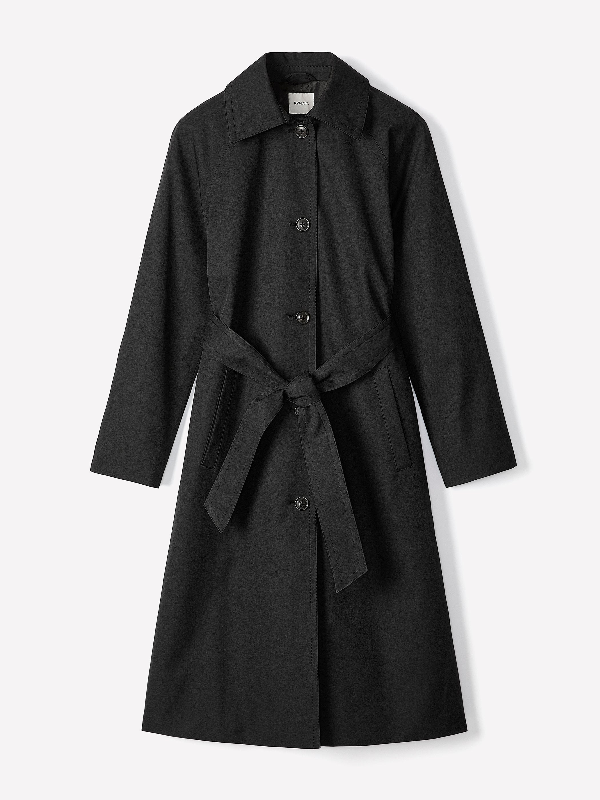 Twill Trench Coat with Removable Belt - Image 5