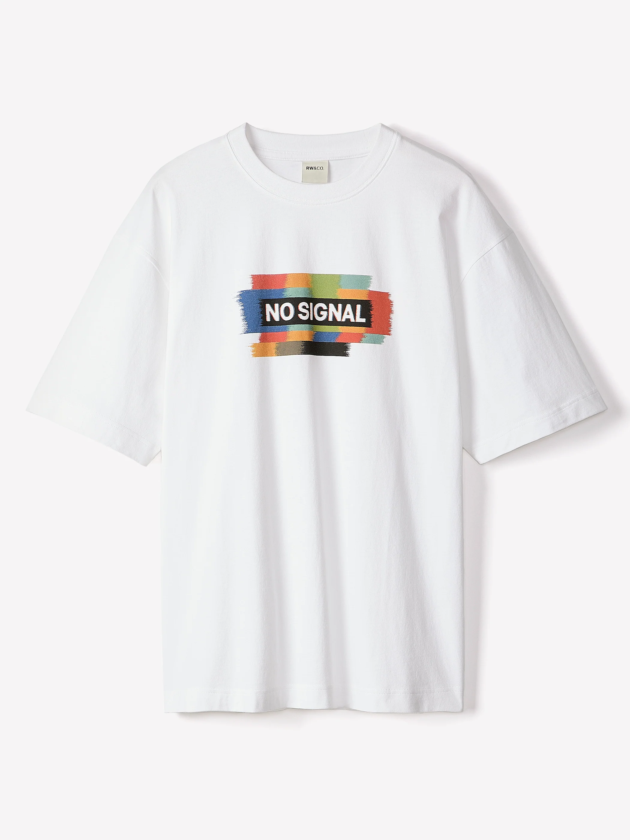 Oversized Short-Sleeve Crew-Neck Tee with Print - Image 5