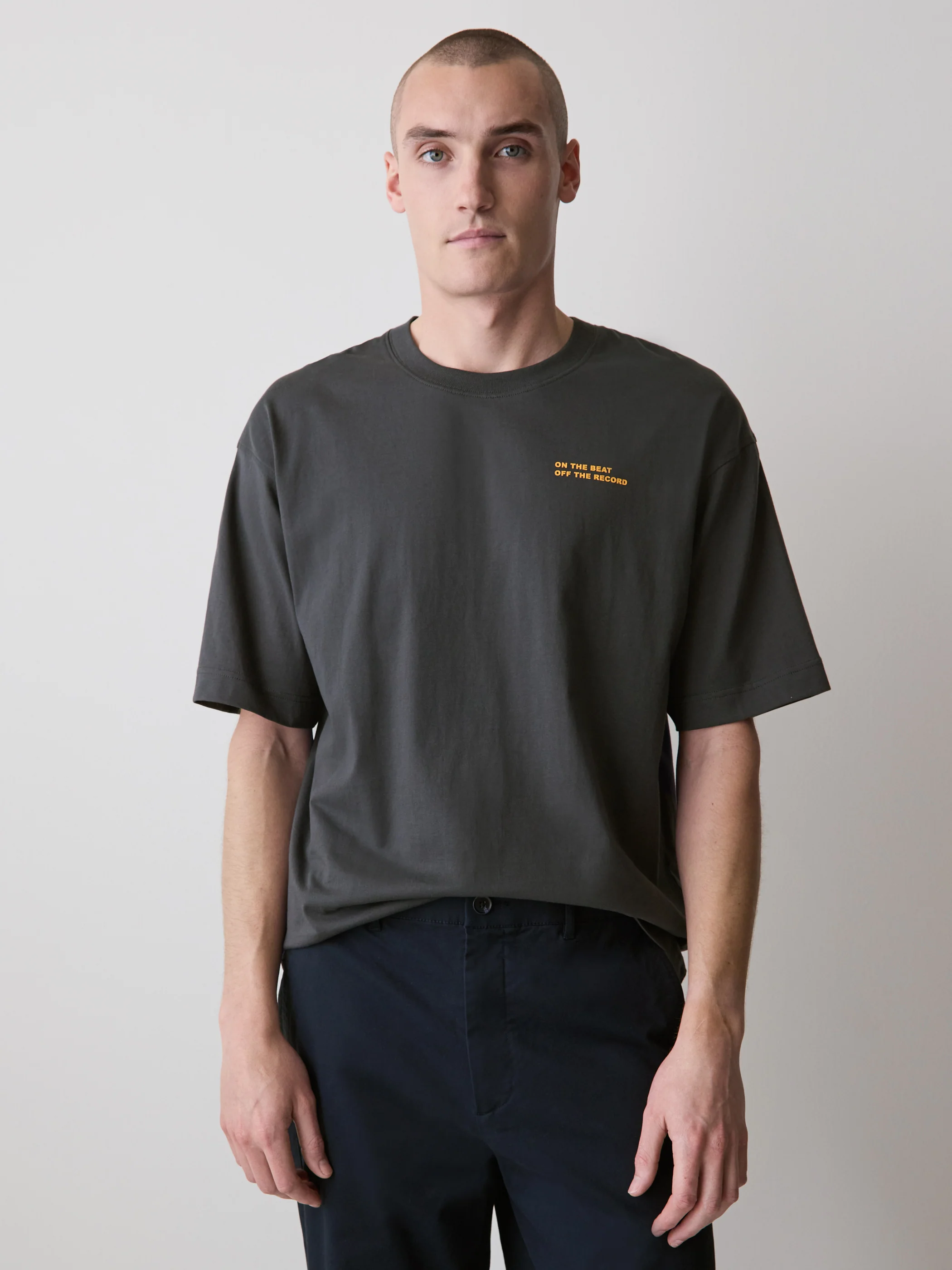 Oversized Short-Sleeve Crew-Neck Tee with Print - Image 6