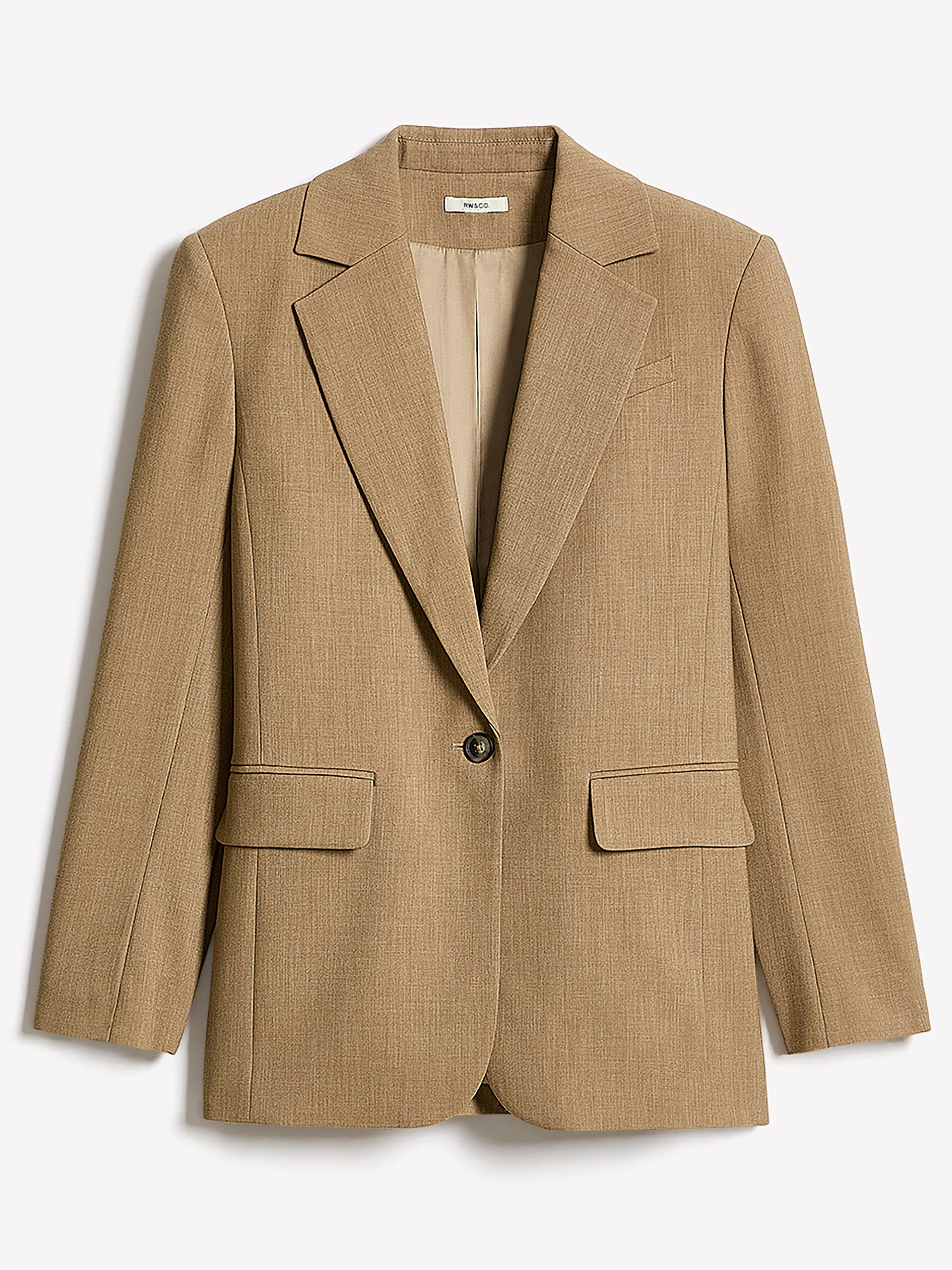 Oversized One-Button Blazer - Image 6