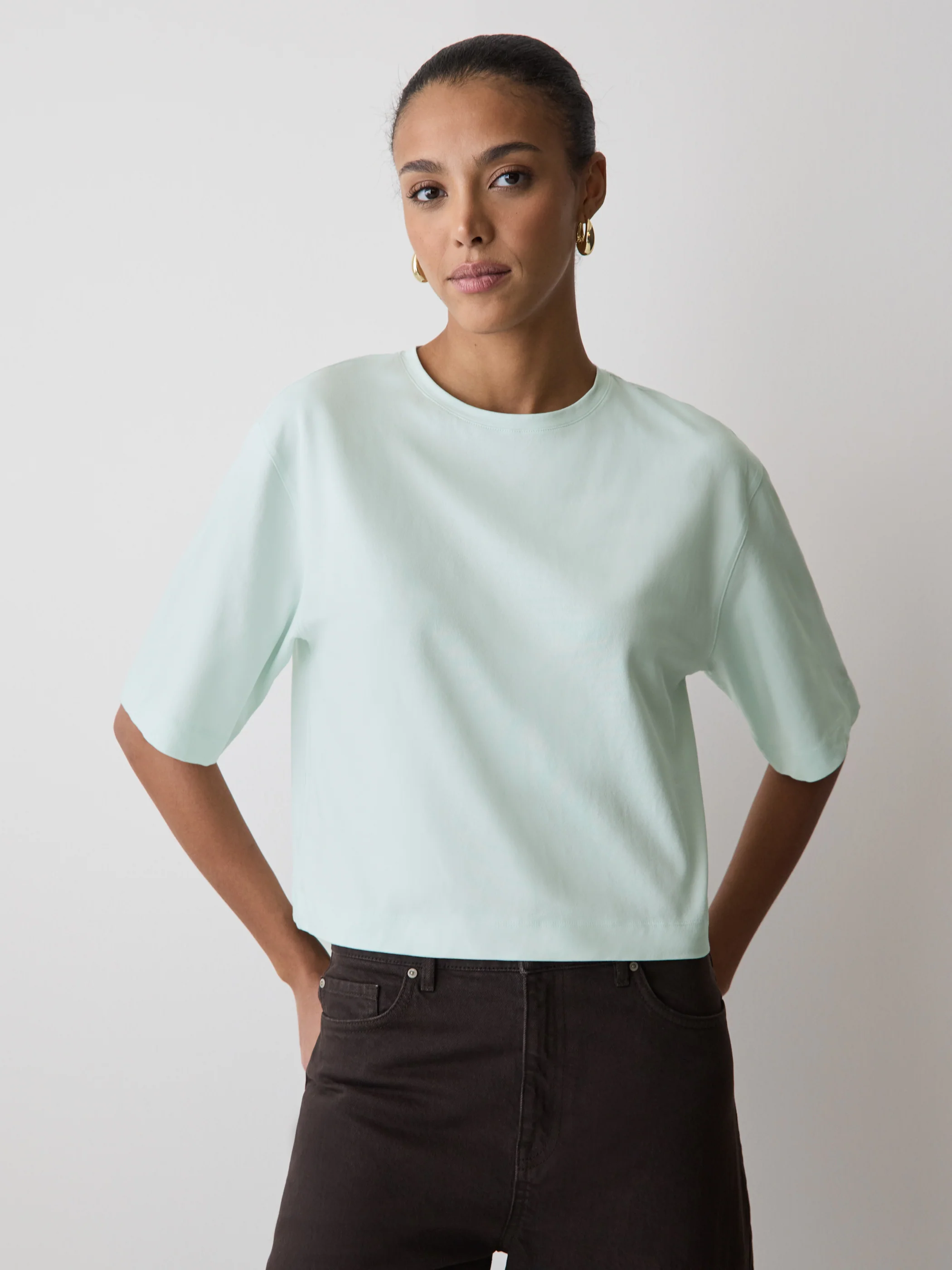 Loose Supima Cotton Tee - Image 21