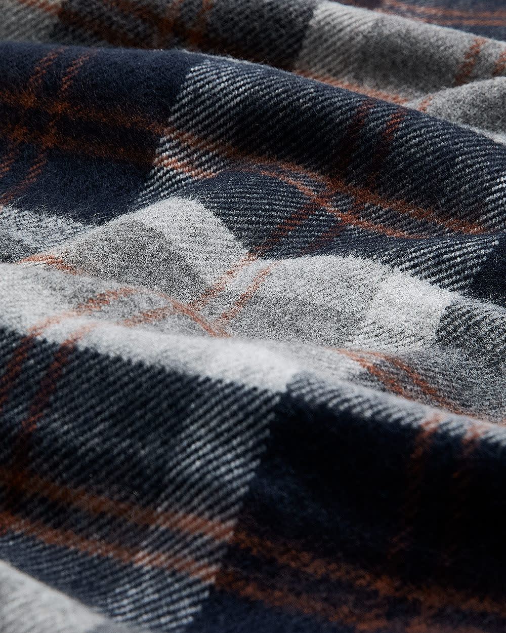 Plaid Scarf with Fringes - Image 9